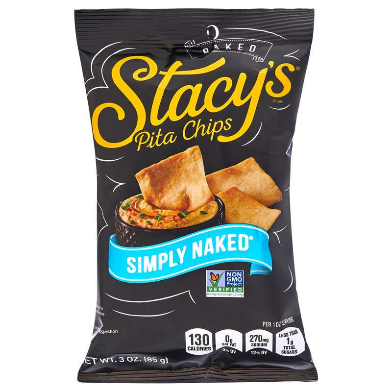 A bag of Stacy’s Pita Chips, Simply Naked