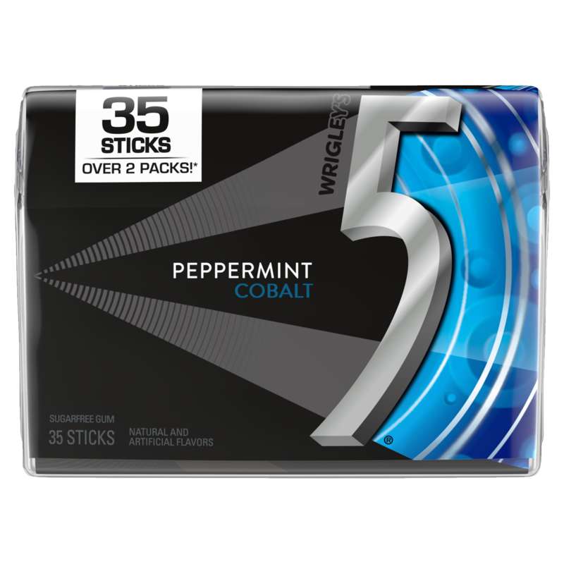 5 Gum Peppermint Cobalt Sugarfree Gum 35ct