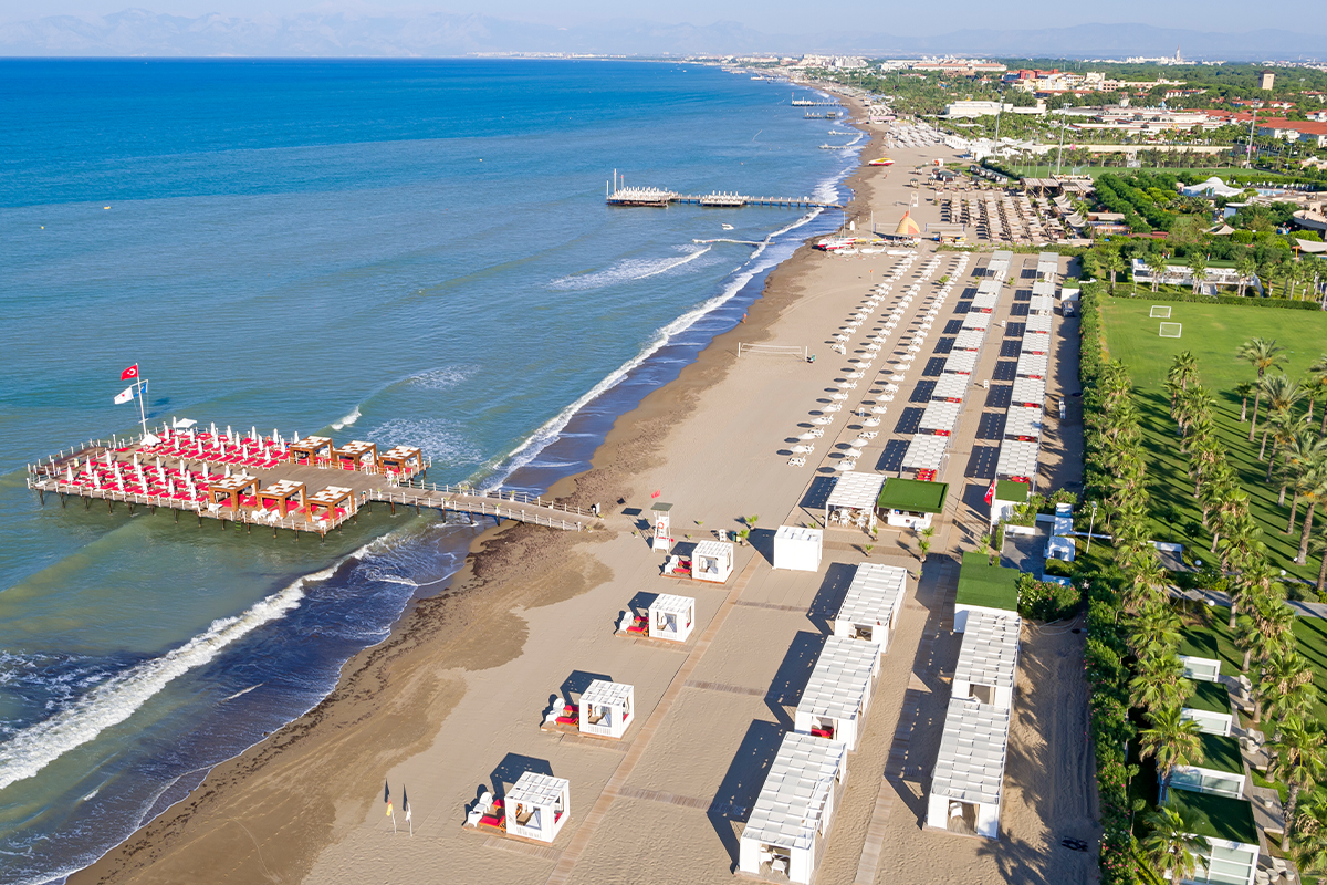 Adam & Eve Hotel beach and pool area