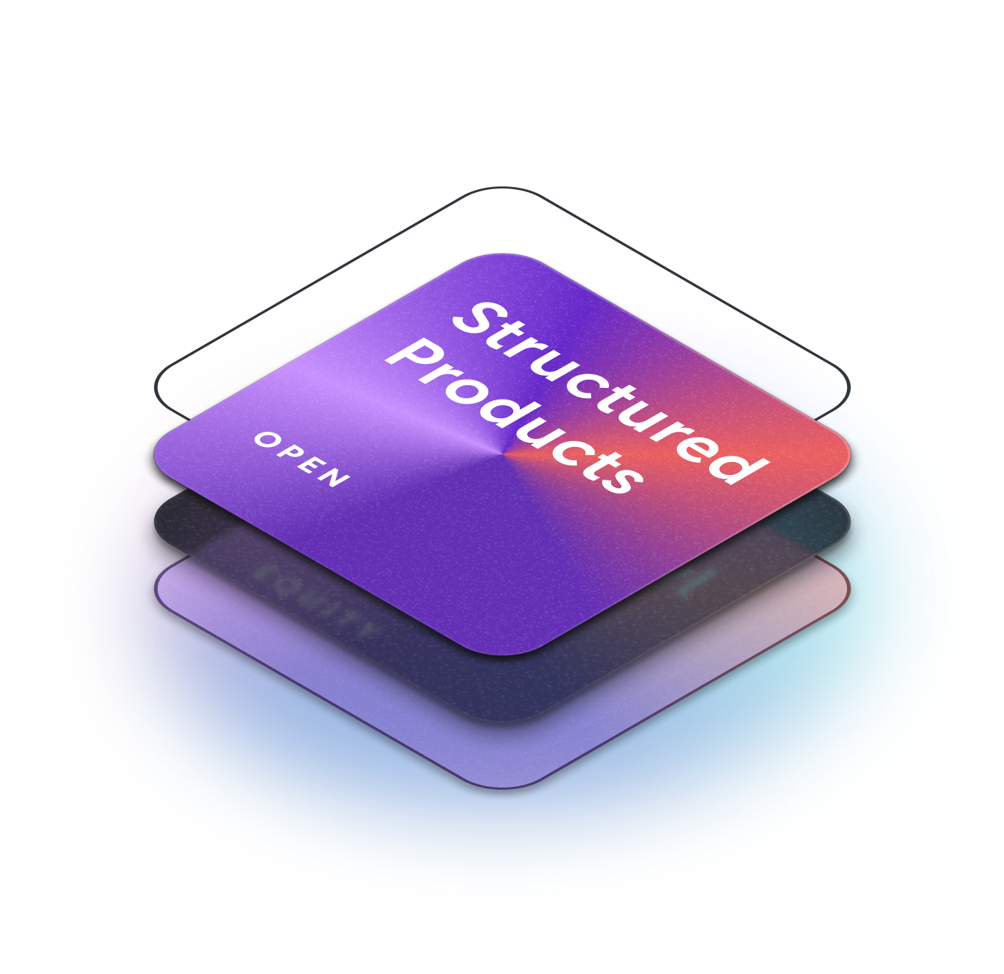 Stack of structured products cards