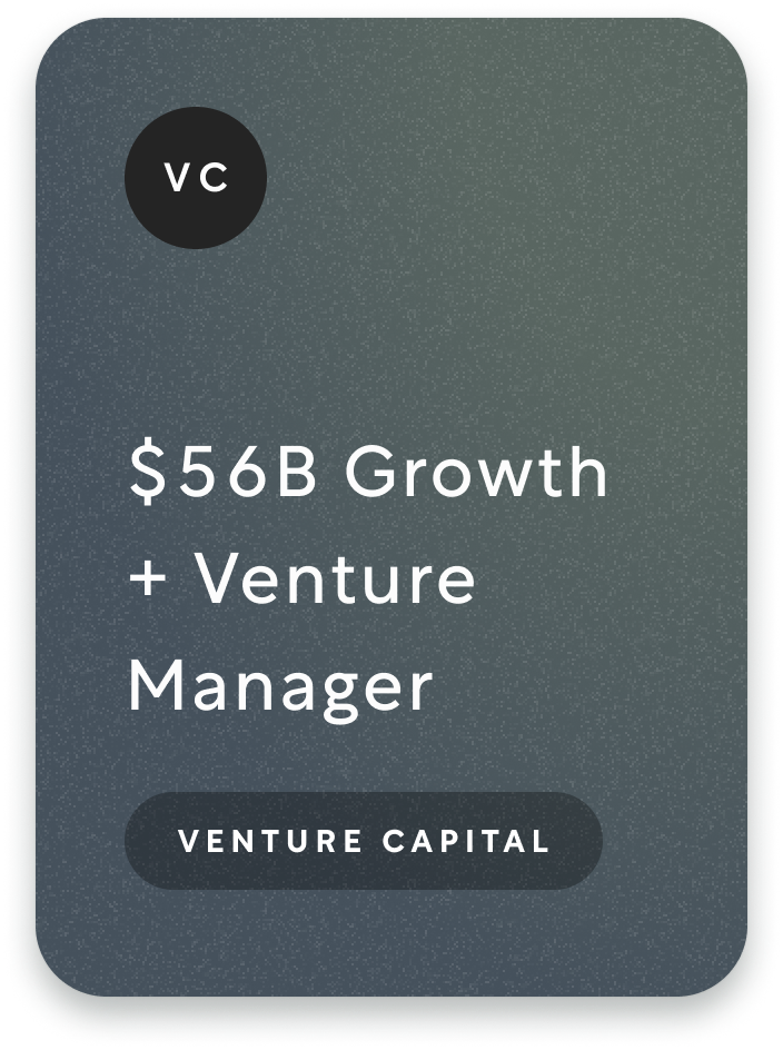 Colored card for Diversified $12B Private Markets Fund