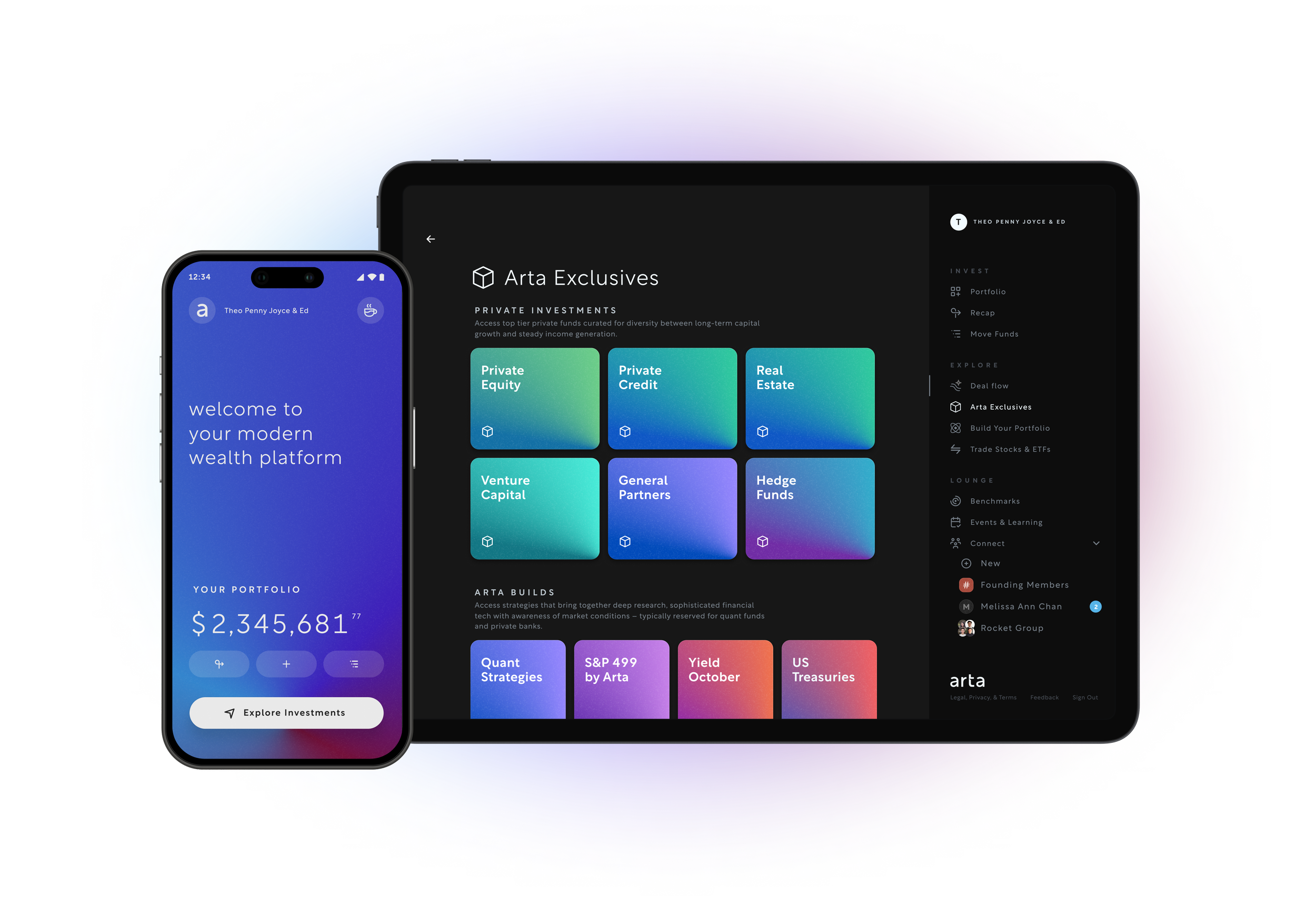 Arta's comprehensive investment solutions