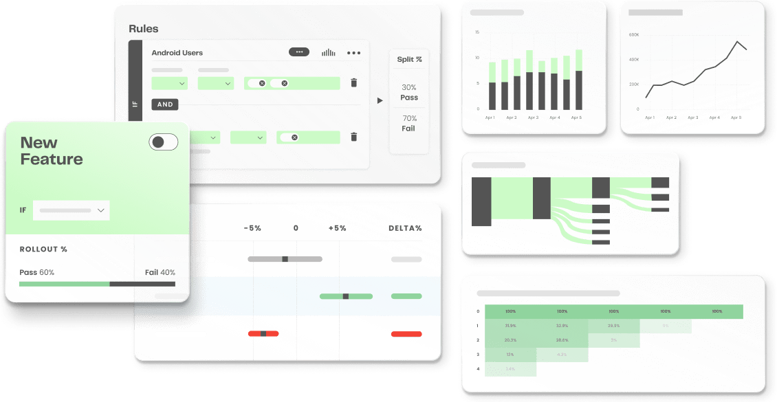 statsig glassmorphism app features