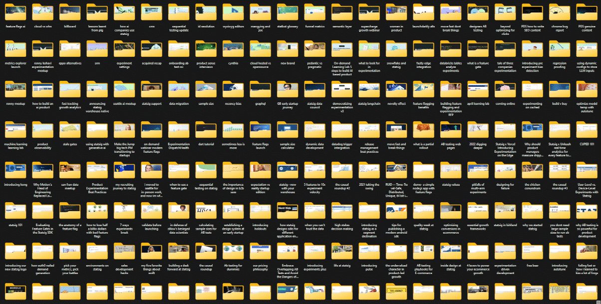 my actual folder of blog images
