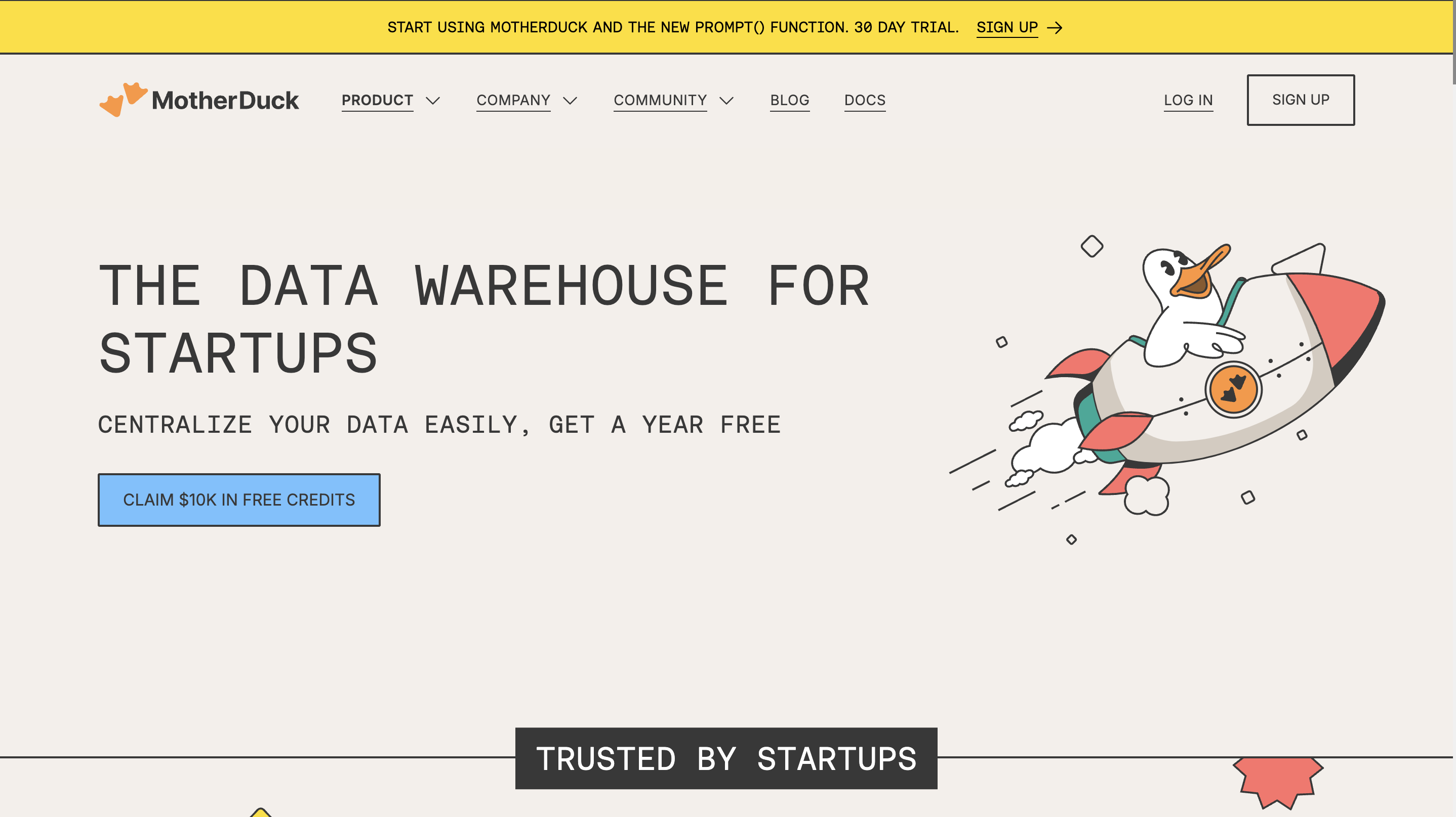 MotherDuck for Startups