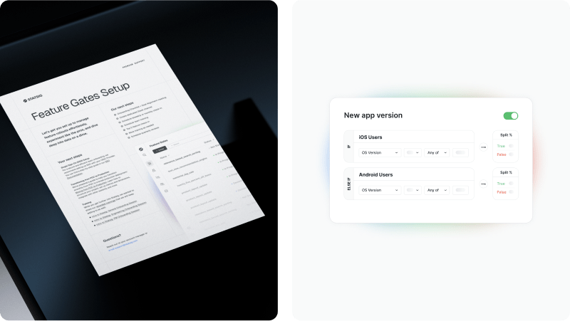 a statsig one-pager and the statsig product