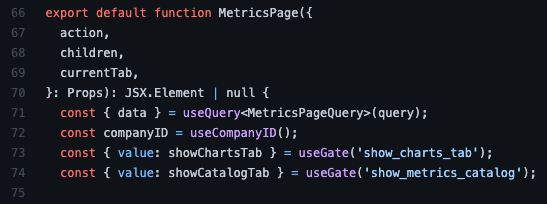 feature gating on the statsig console