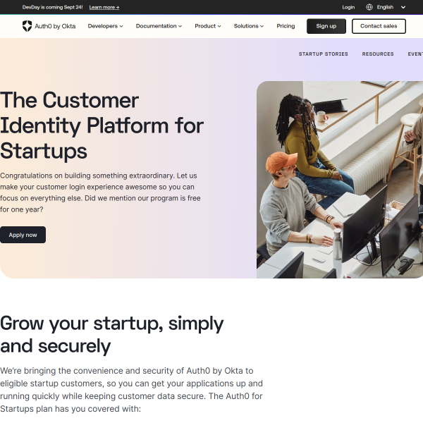 Auth0 For Startups
