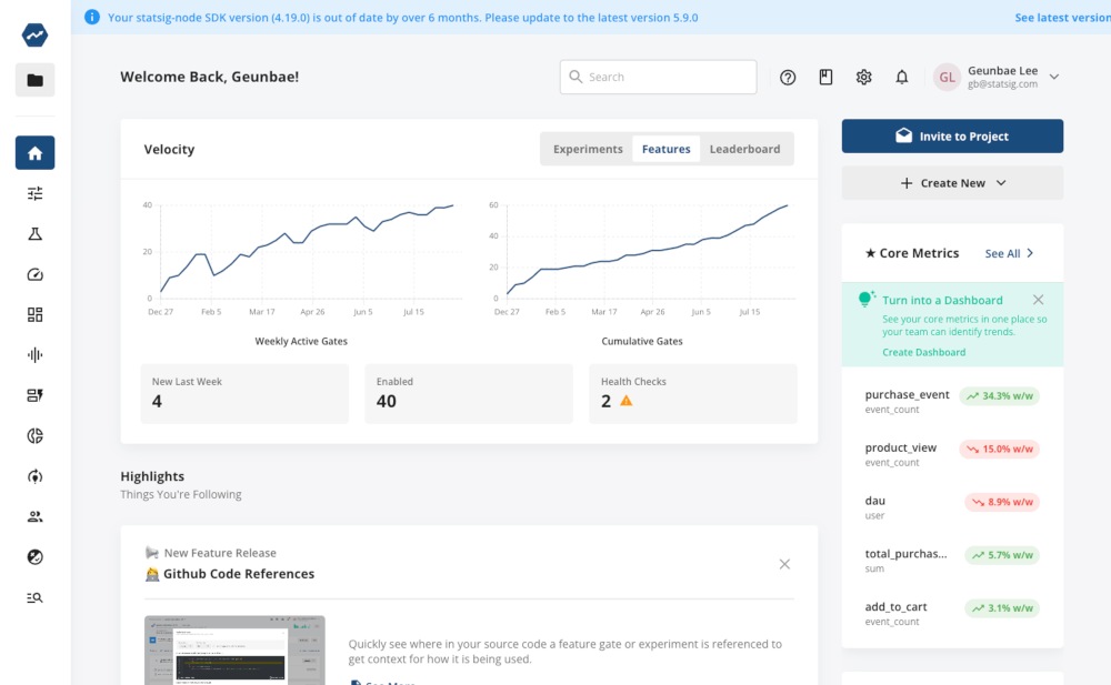 the original home feed overview