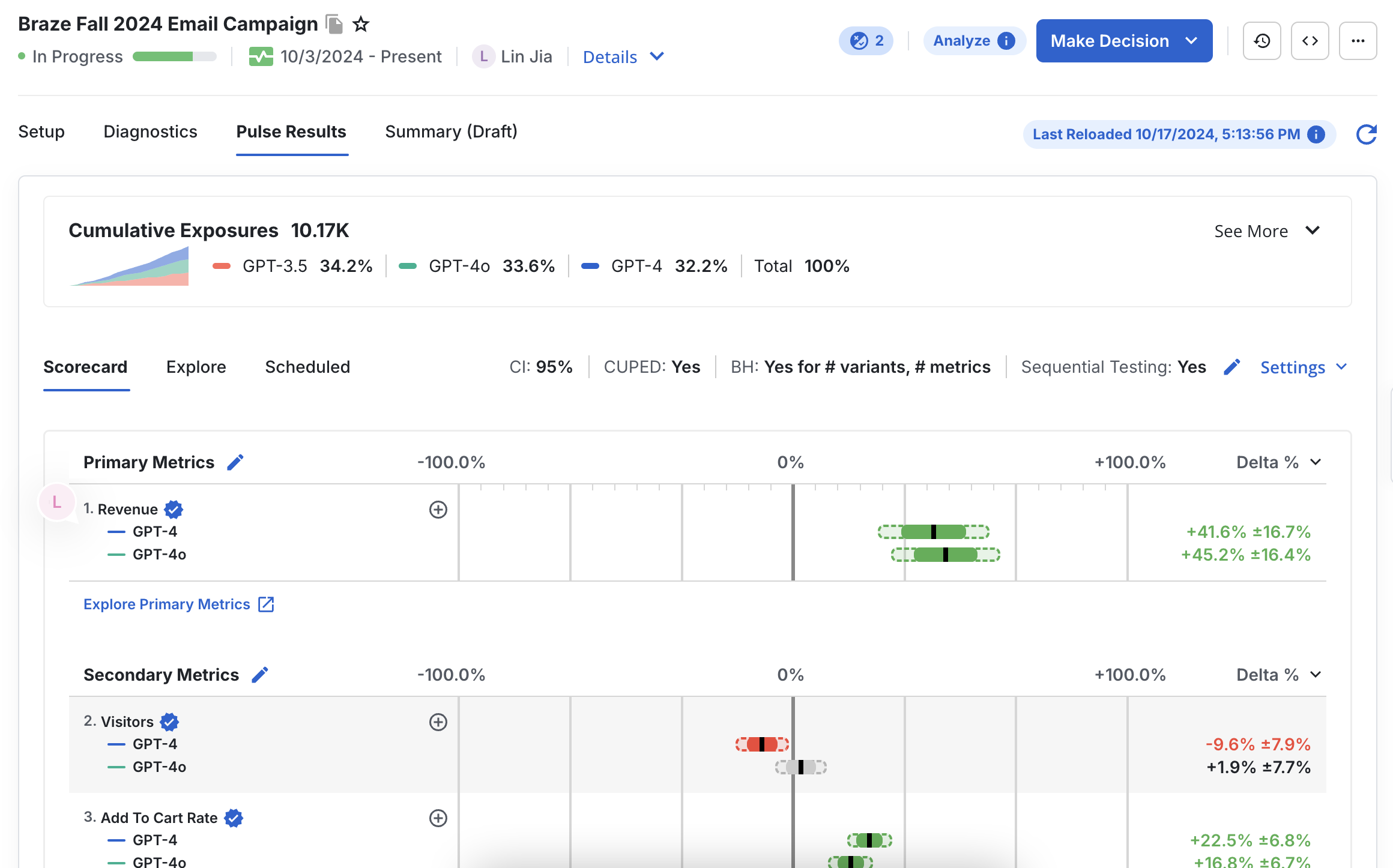 statsig pulse analytics