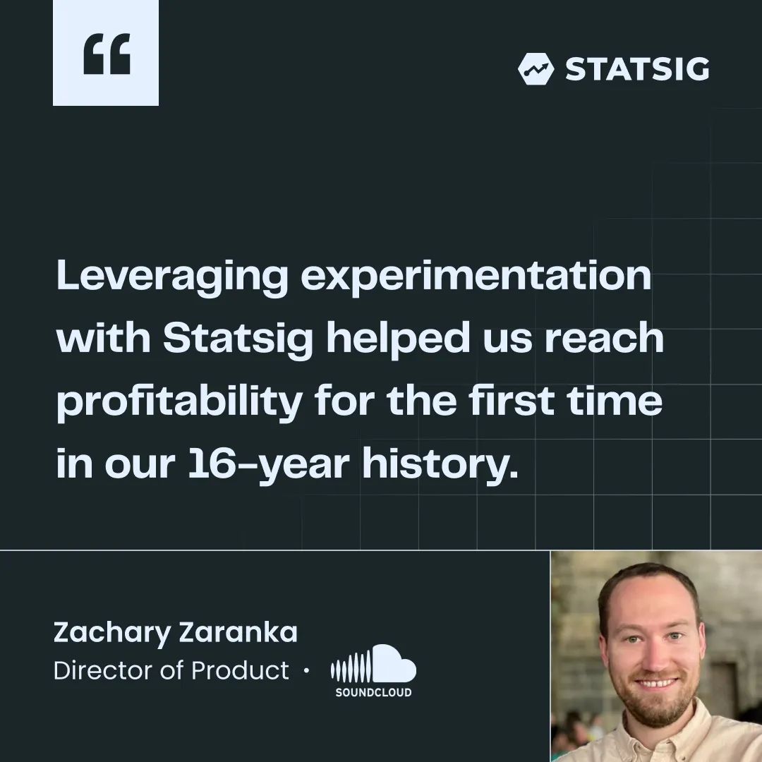 a quote from zach zaranka from soundcloud, saying 