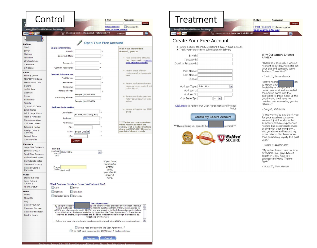 removing unwanted friction during checkout example