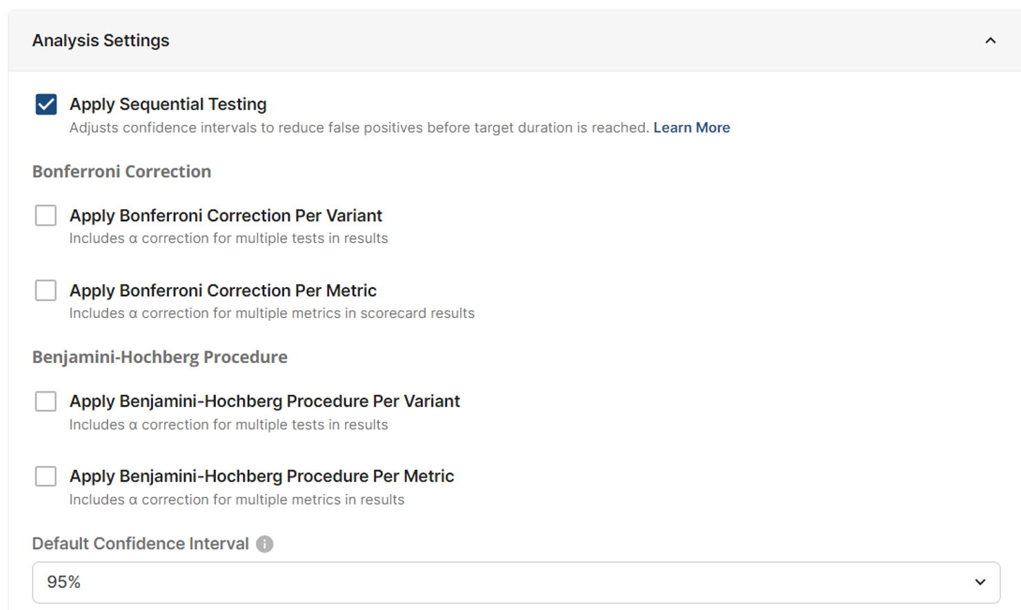 Apply Sequential Testing