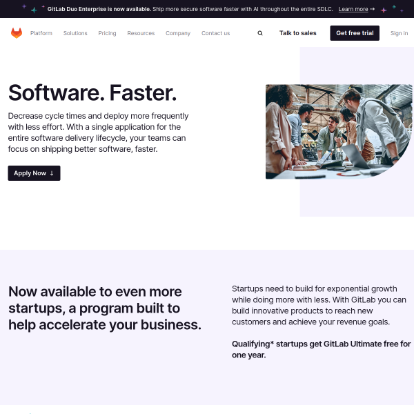 GitLab Startup Program