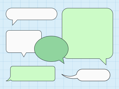 speech bubbles