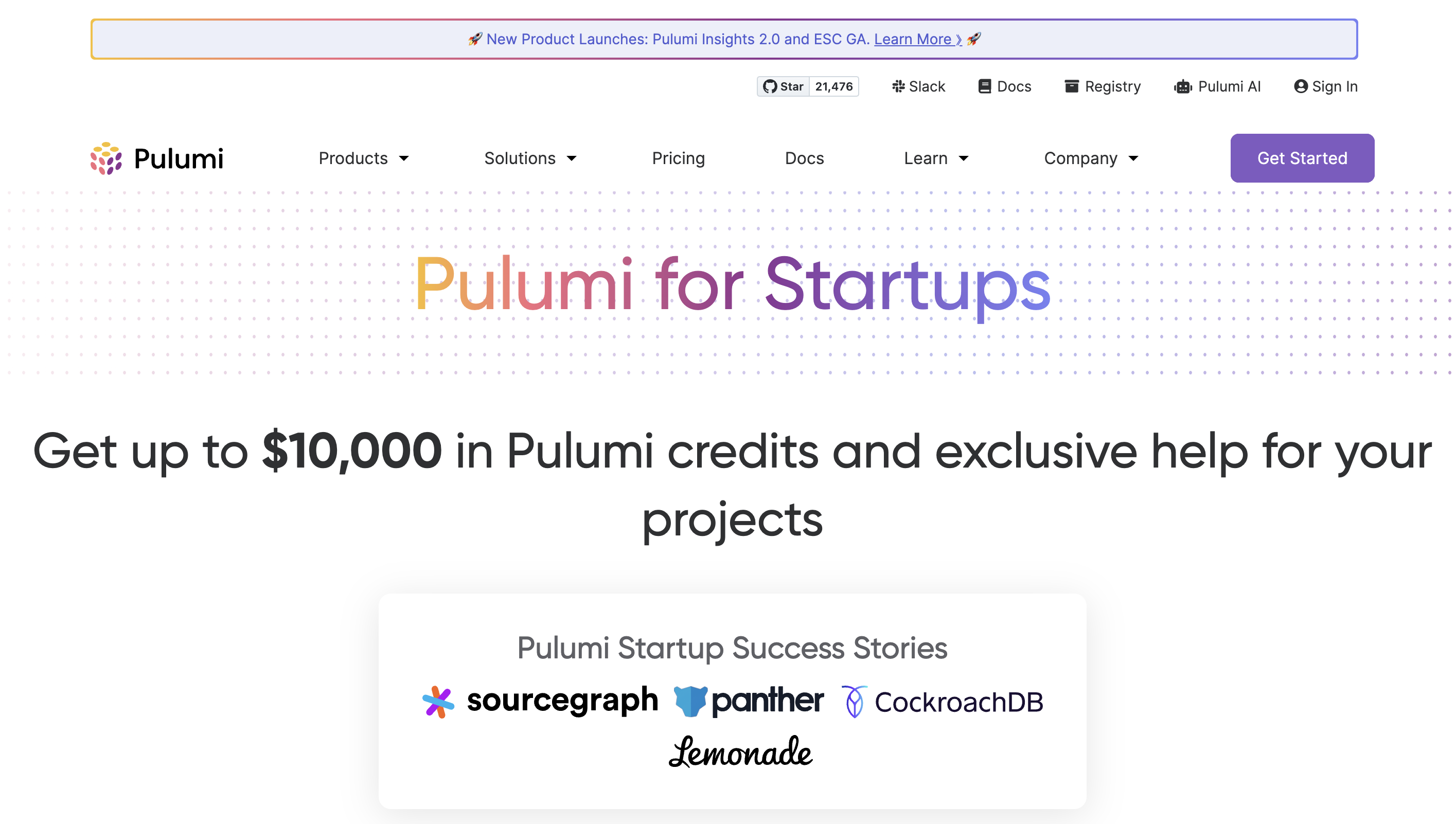 Pulumi for Startups