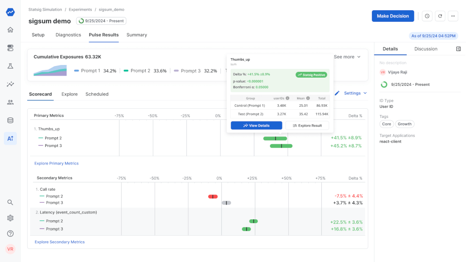 launching ai experiments with statsig