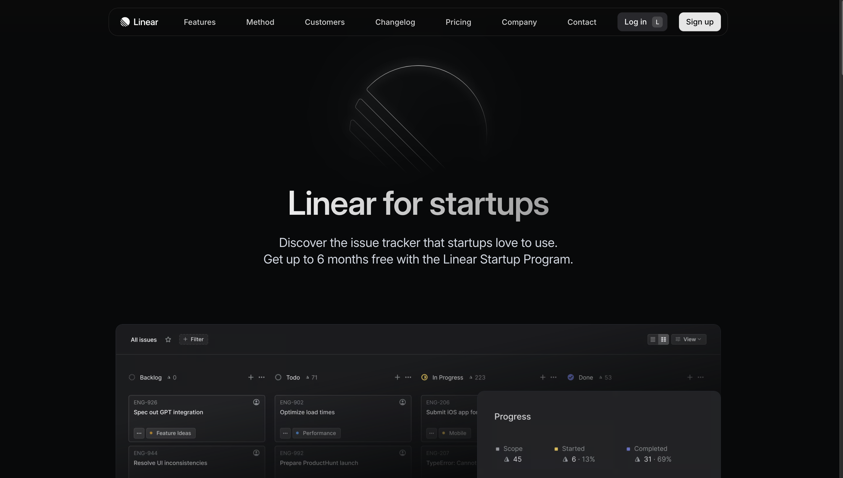 Linear for Startups