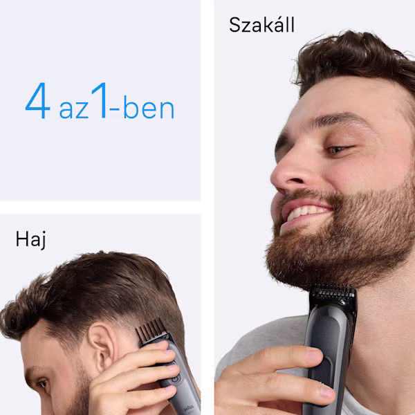 A Braun Series 3 szőrtelenítőkészlet különböző használati módjai szakállon és hajon A Braun Series 3 szőrtelenítőkészlet különböző használati módjai szakállon és hajon