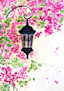 Thumb nail image for Lamppost with flowers