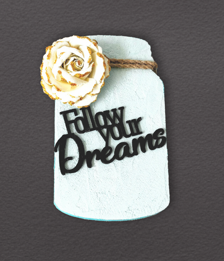 Image for Glass Jar Magnet(Follow your Dreams)