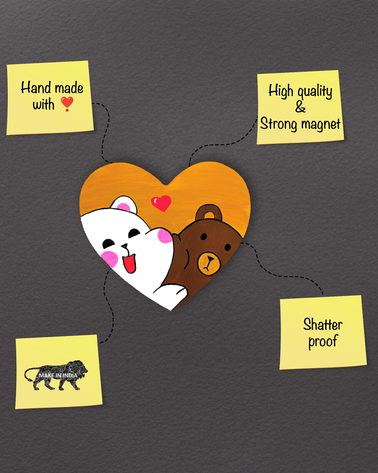 Image for Heart Magnets(Set of 2)