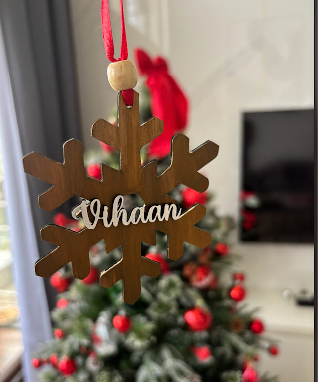 Personlized mdf Christmas Ornament