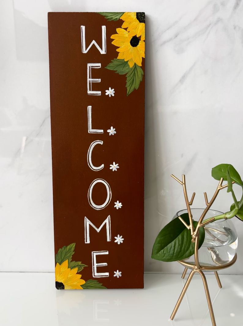 Image for Sunflower Welcome Board