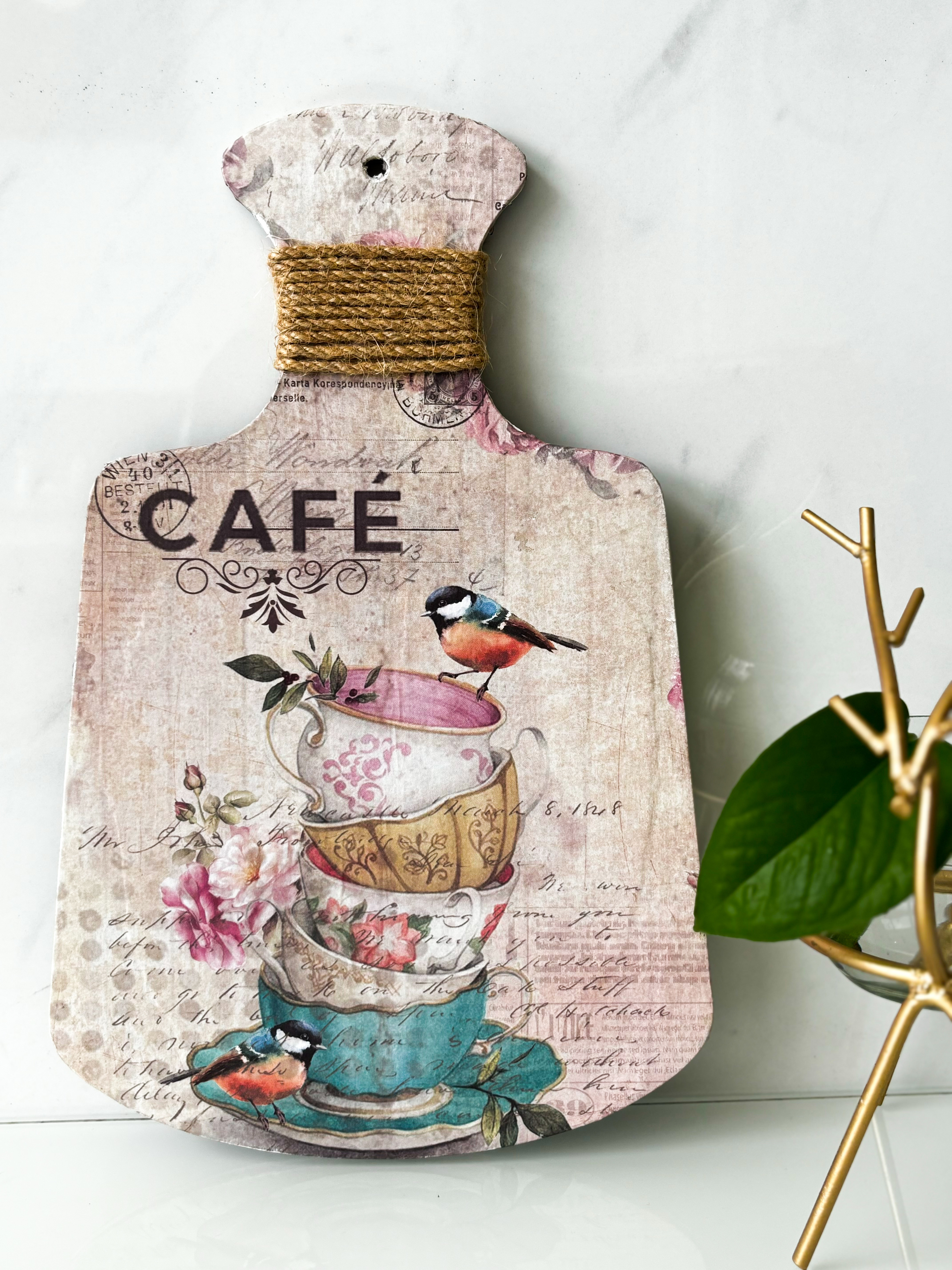 Image for Decorative Chopping Board(Cafe theme)