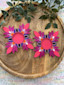 Thumb nail image for Pink floral tea light holder(set of 2)