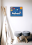 Thumb nail image for Space theme kids name board