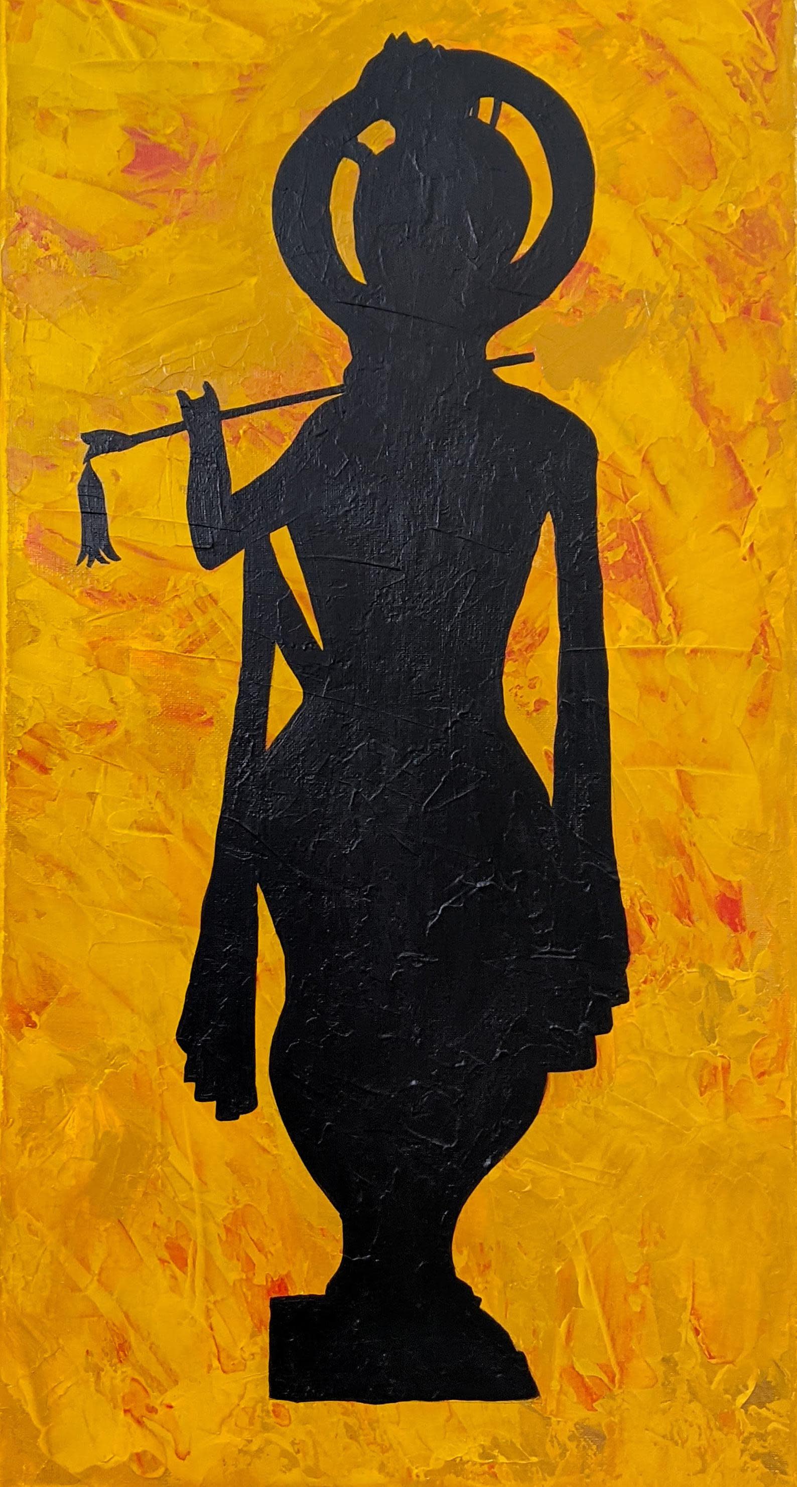 Lord Krishna Silhouette