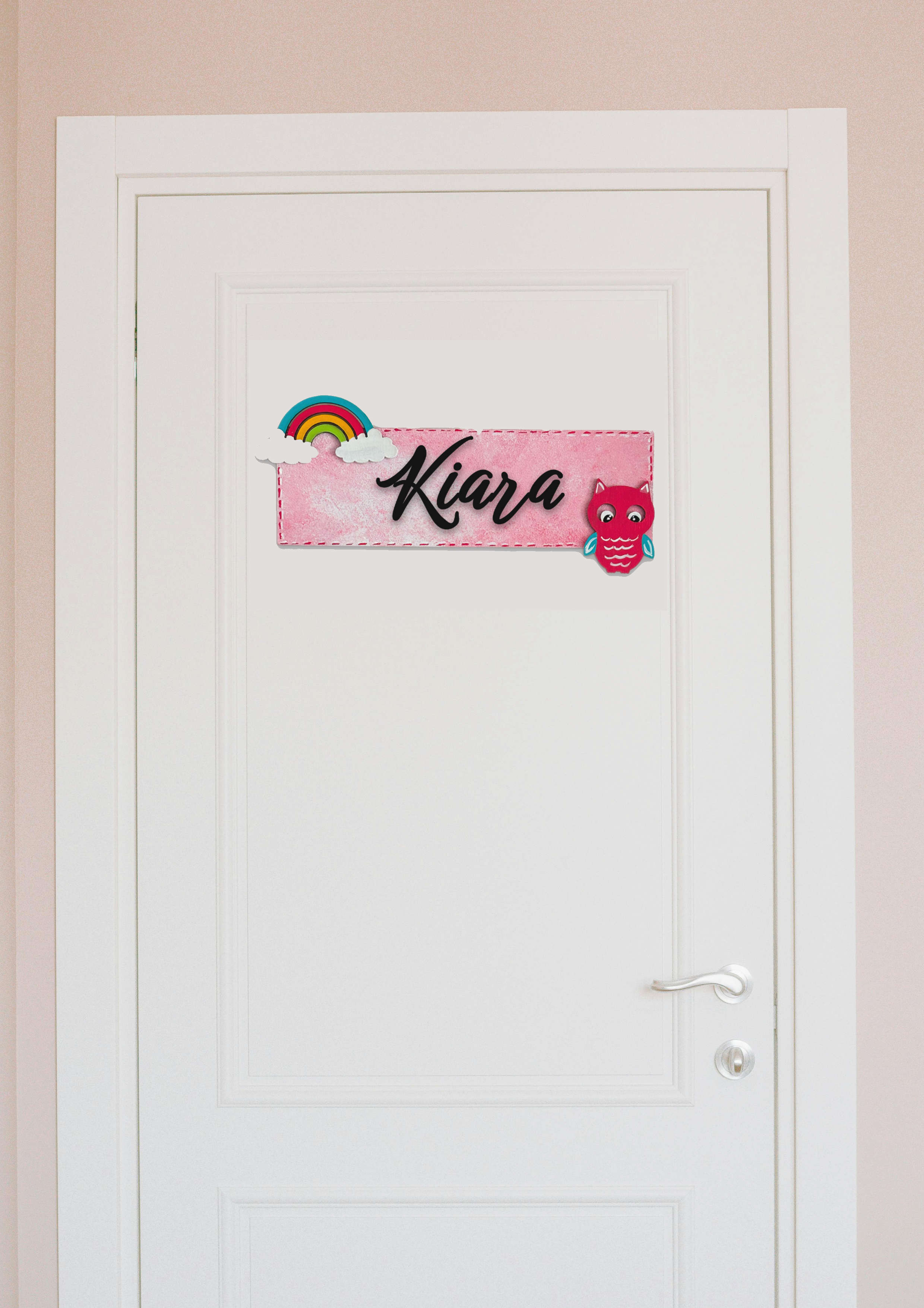 Image for Rainbow nameboards for kids door