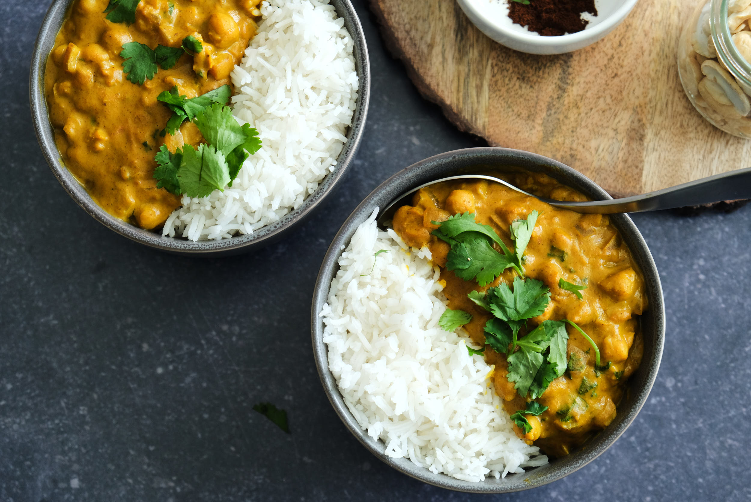 Chickpea Curry with Cashew Cream