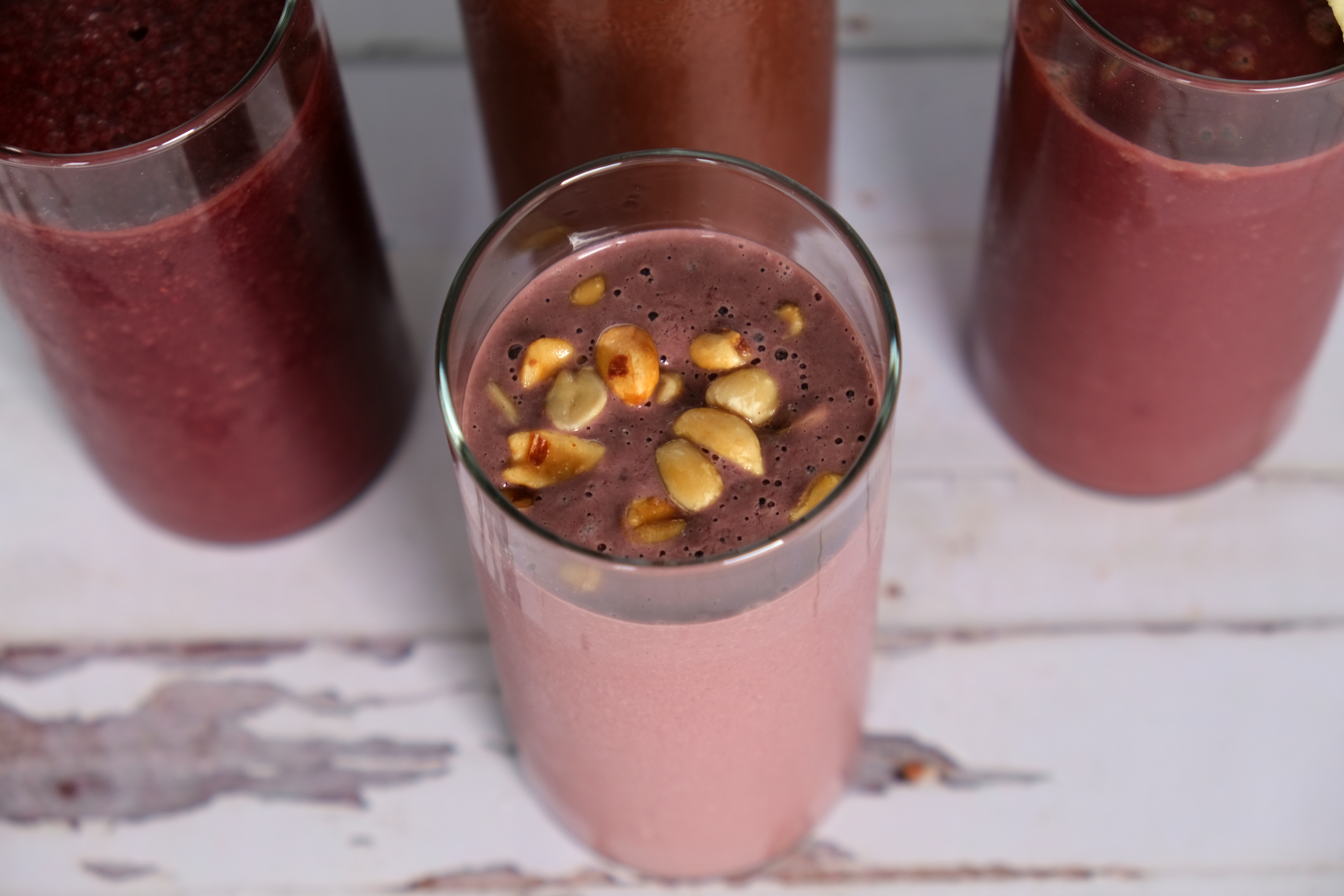 Peanut Butter and Açaí Smoothie Recipe Steph Sunshine