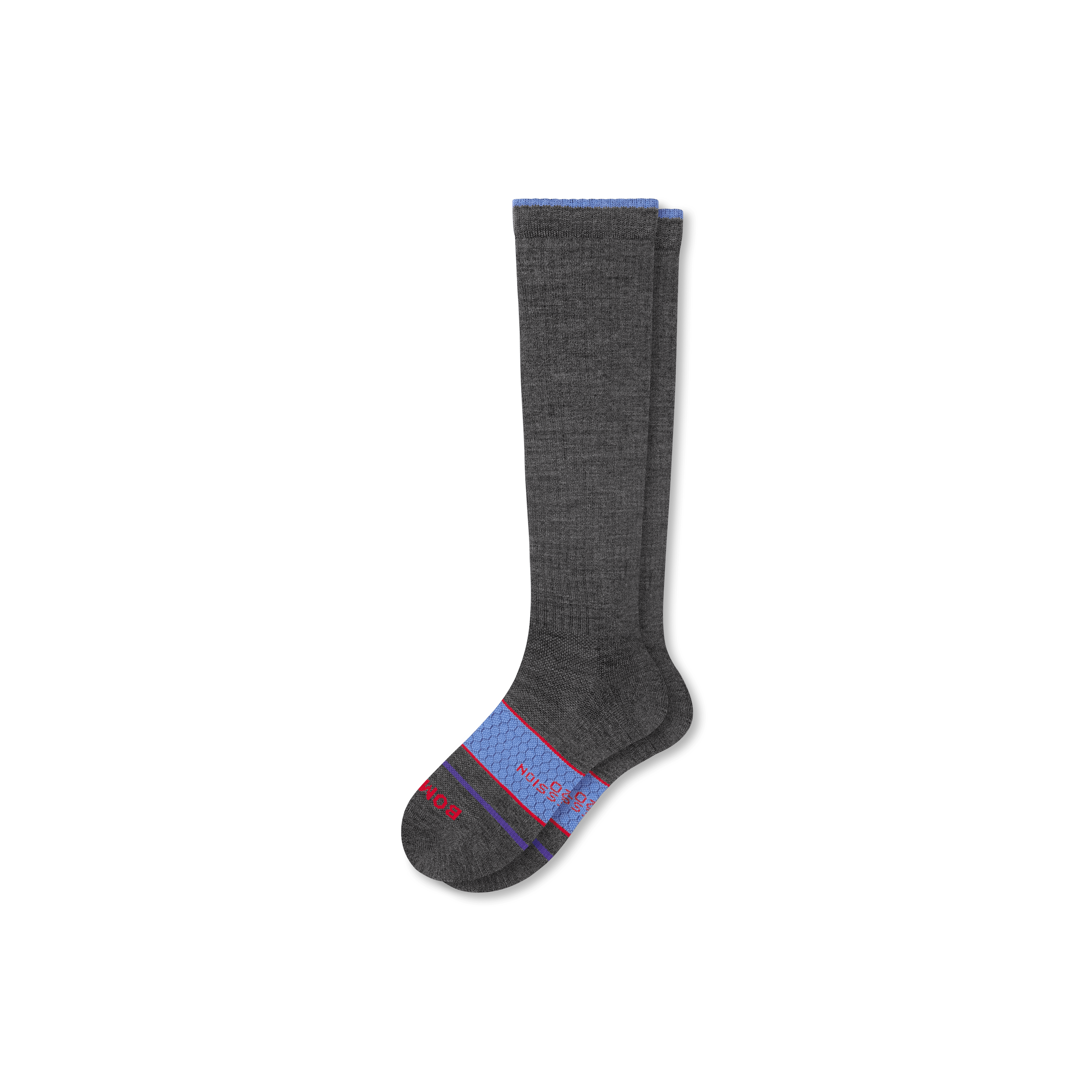Bombas Merino Wool Blend Everyday Compression Socks (15-20mmhg) In Black Sand