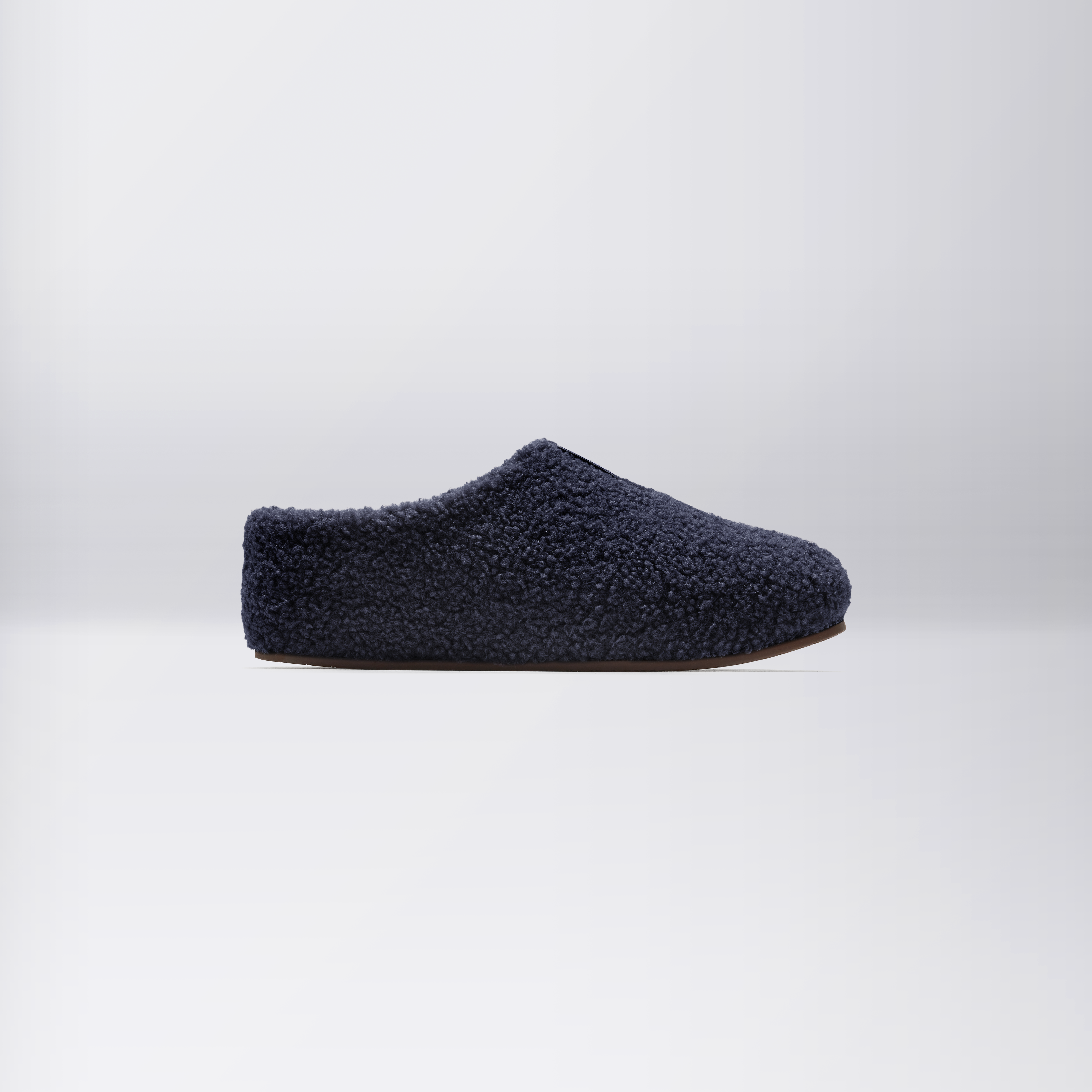 Bombas Sunday Slippers Navy Blue Sherpa Fluffy Lounge Slip On Slides Size 11 Men main image 2