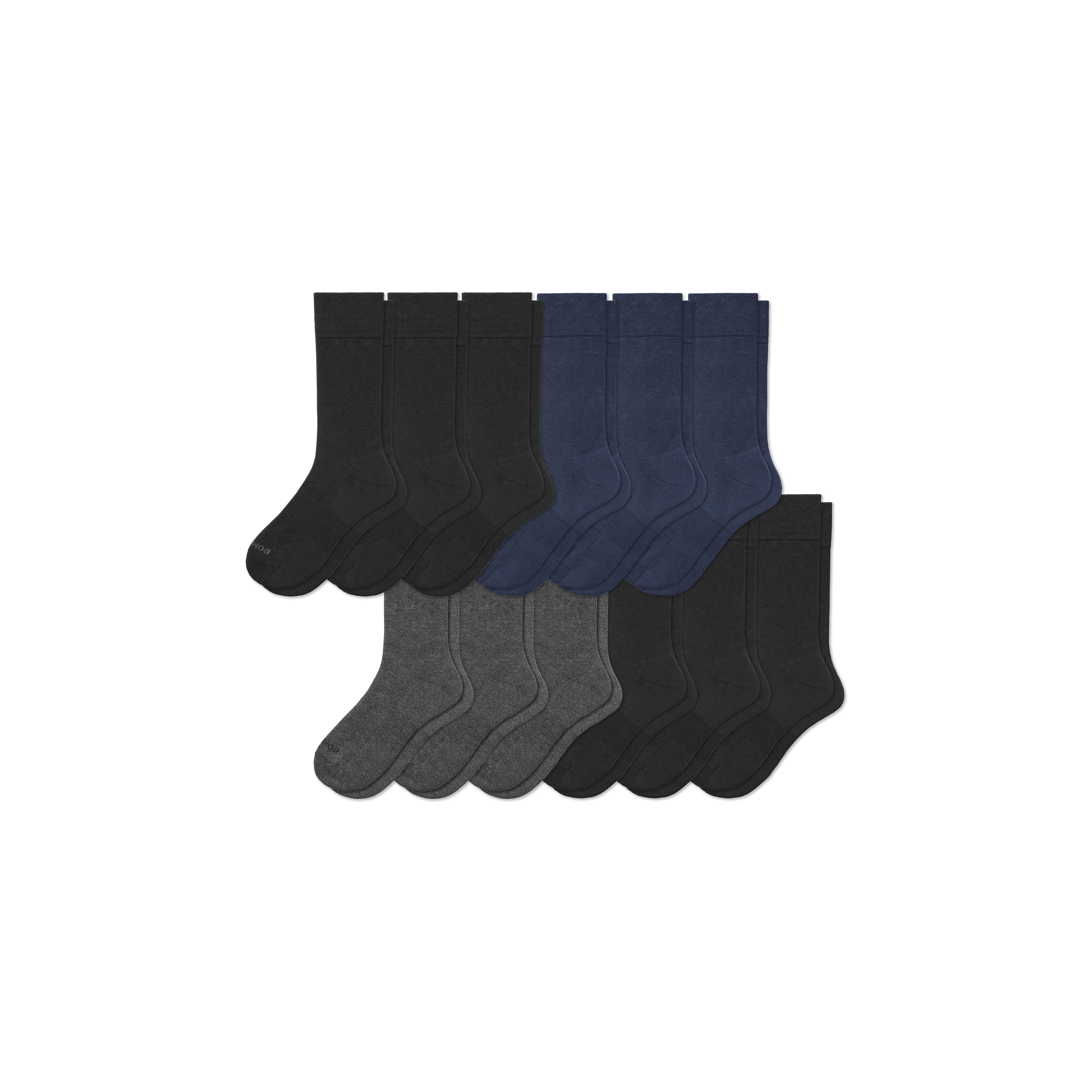 Bombas Dress Calf Sock 12-pack In Multi