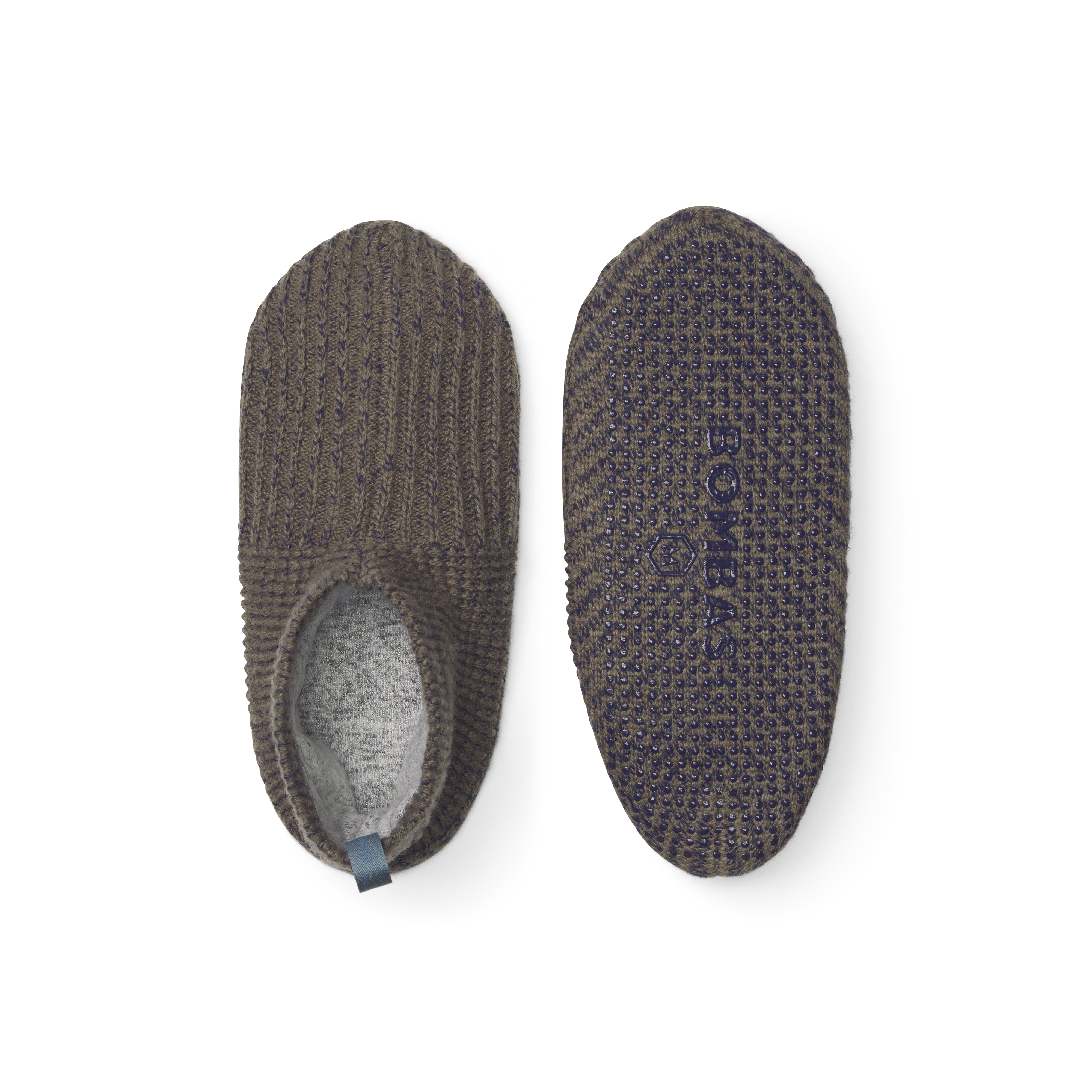 Bombas Gripper Slipper in Gray taupe-grey-mix-layflat-product  main image 3