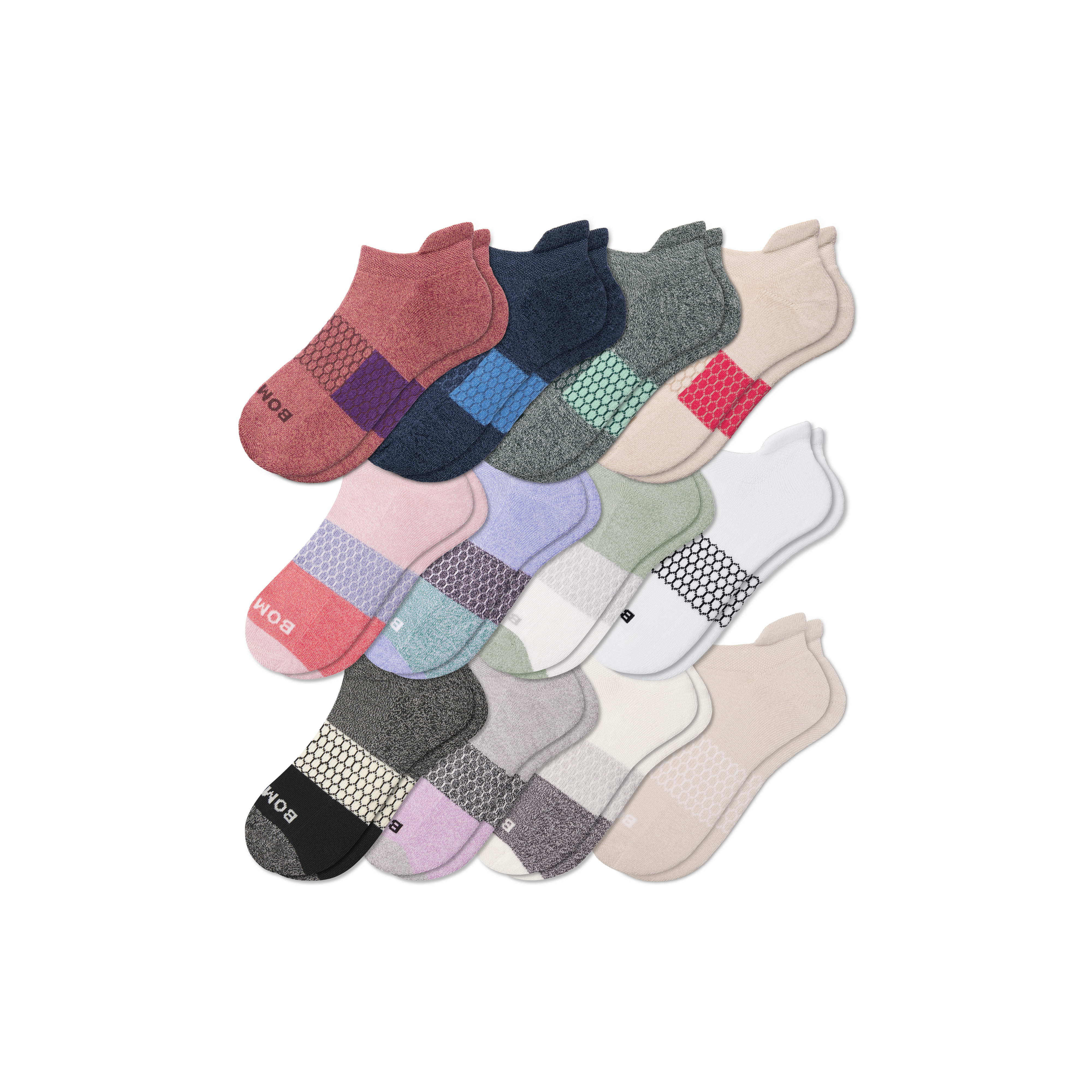 Bombas Ankle Sock 12-pack In Multi