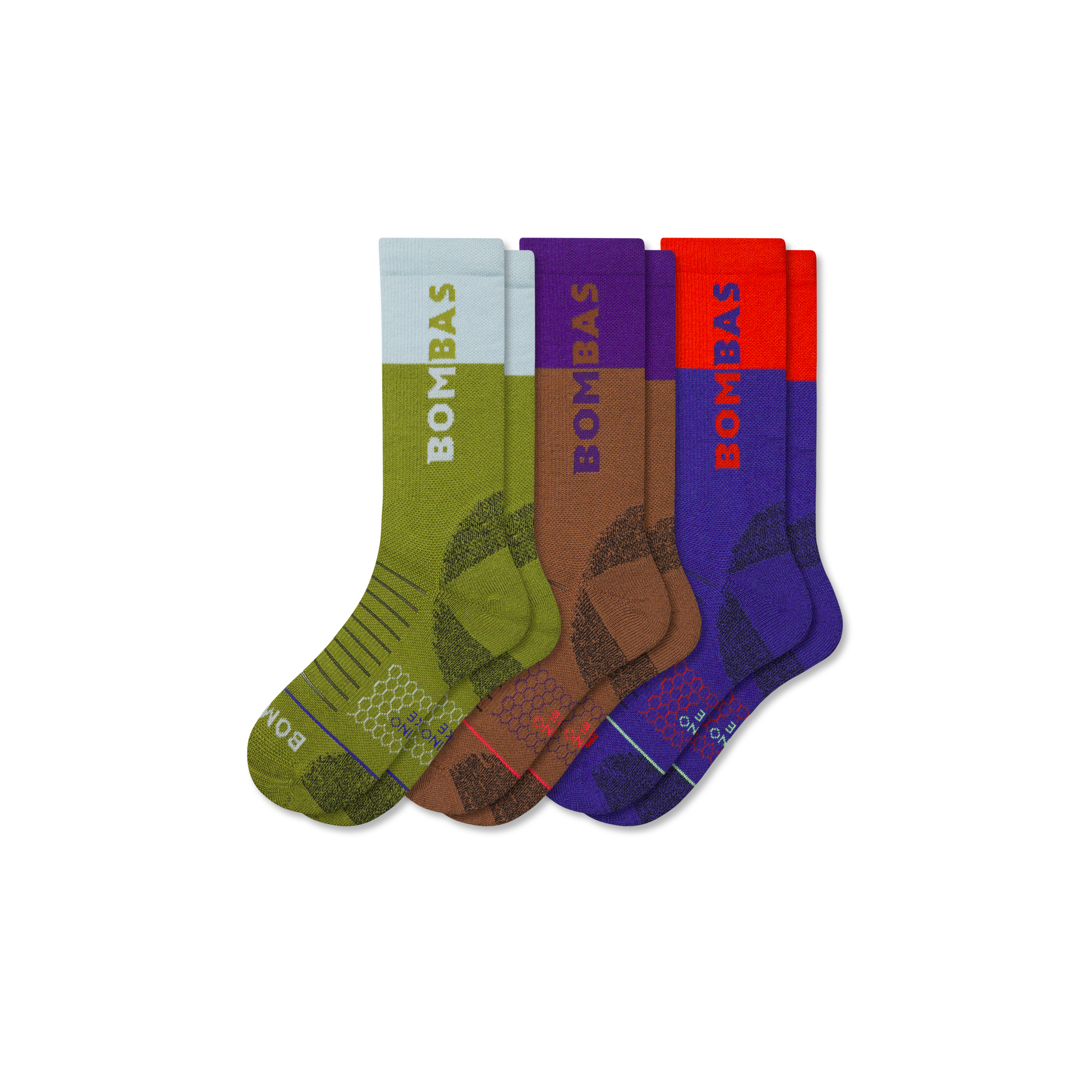 Men's Merino Wool Blend Hiking Calf Sock 3-Pack