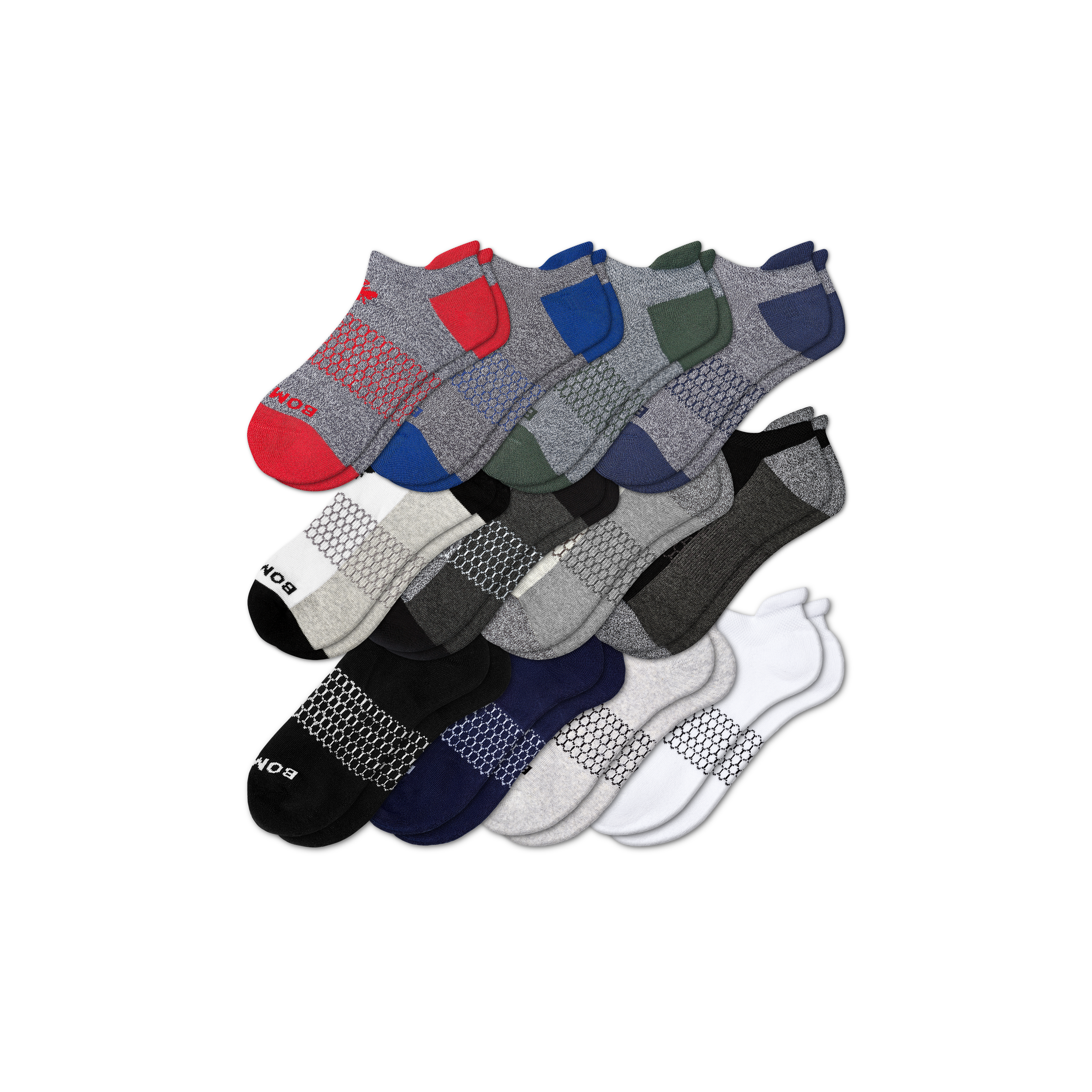 Bombas Ankle Sock 12-pack In Originals Solids Mix