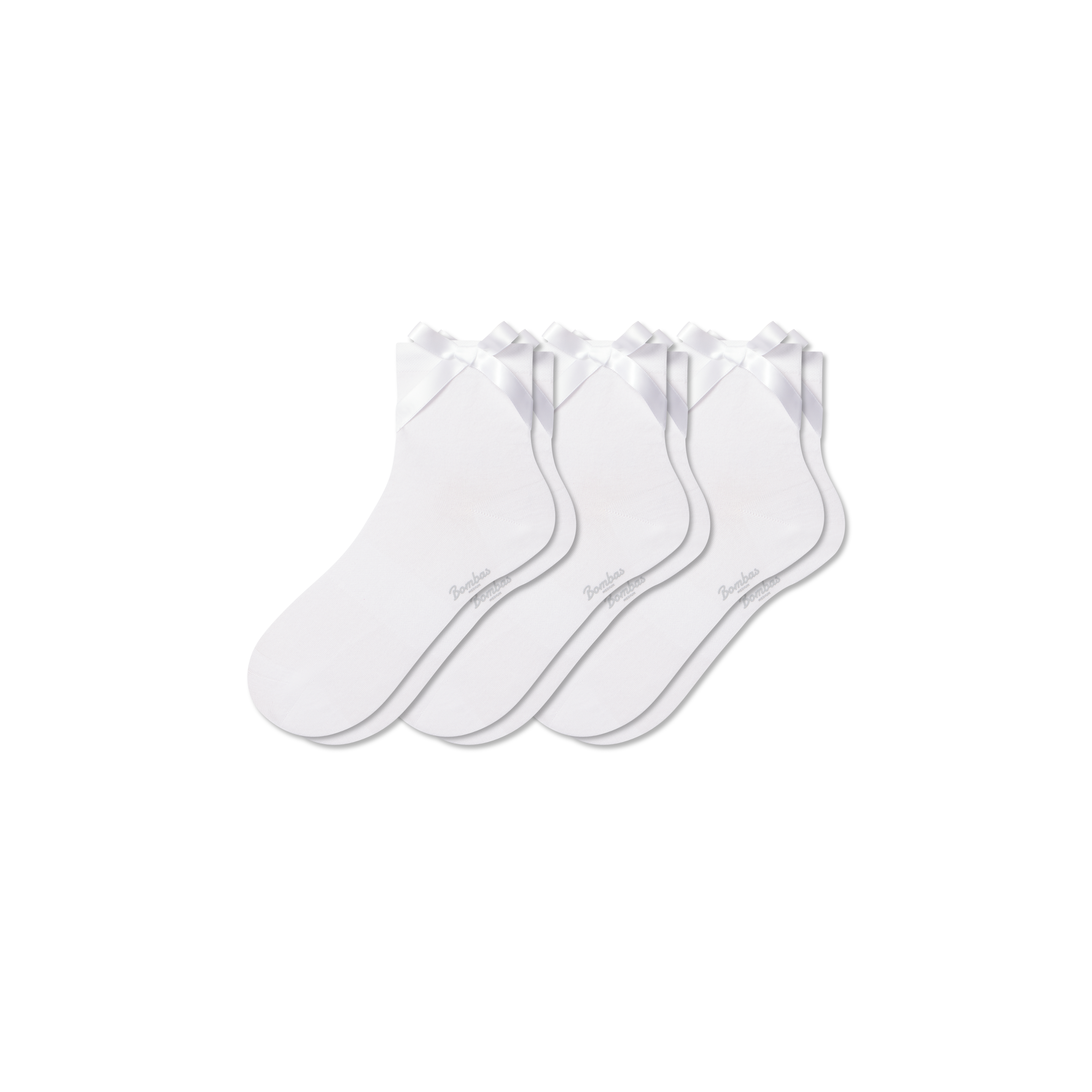 Bombas Lightweight Bow Quarter Sock 3-pack