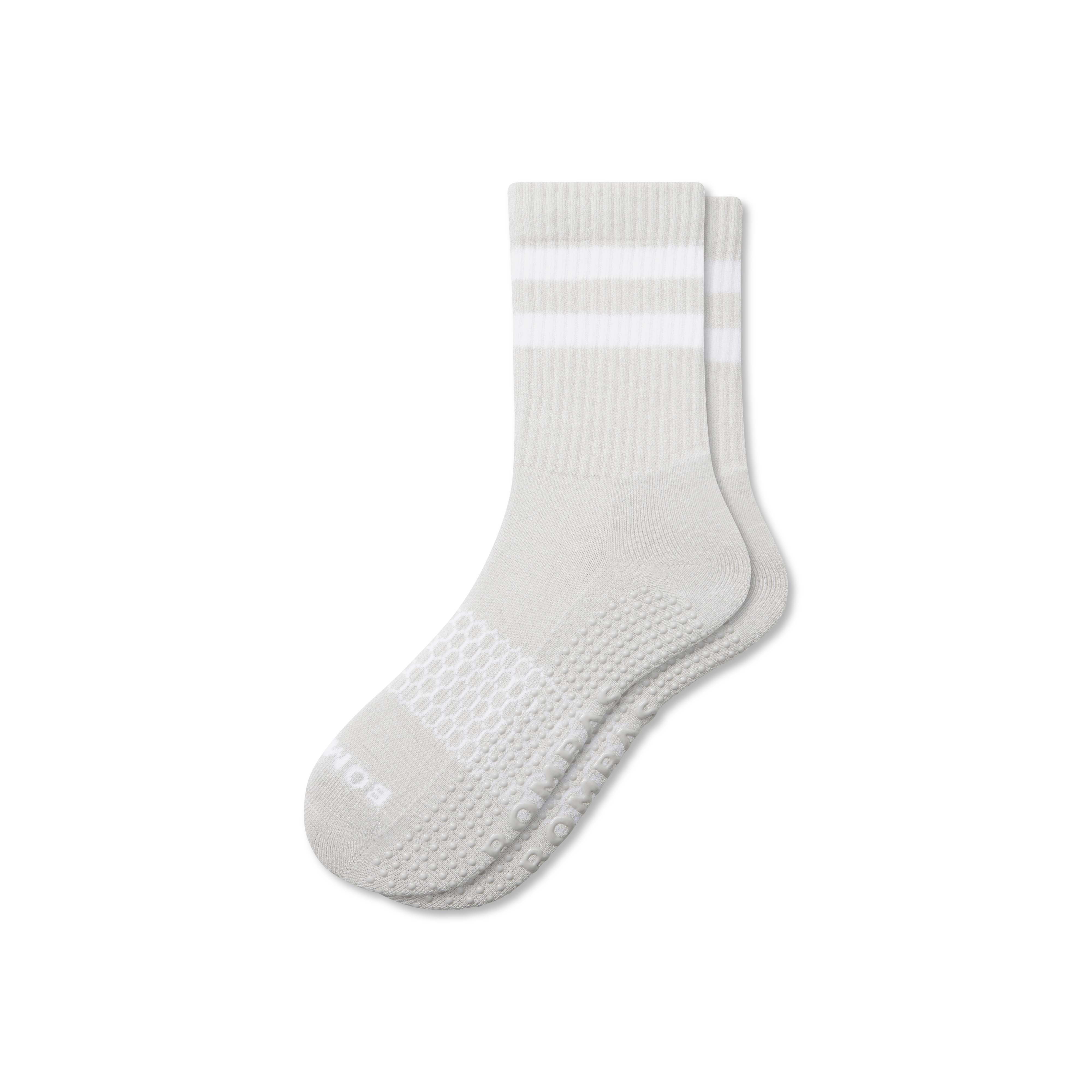 Bombas Gripper Half Calf Socks In Harbor Grey