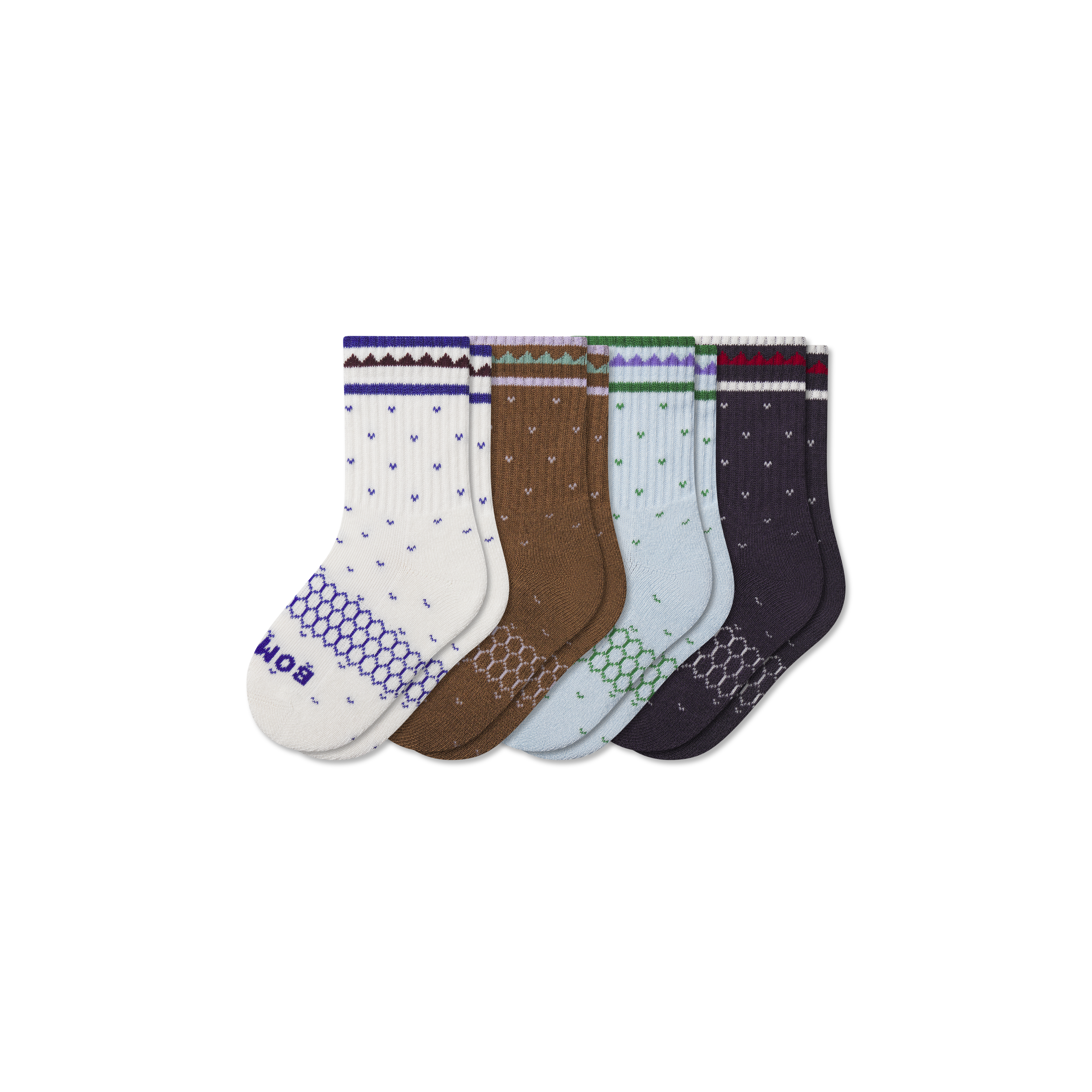 Junior Holiday Calf Sock 4-Pack