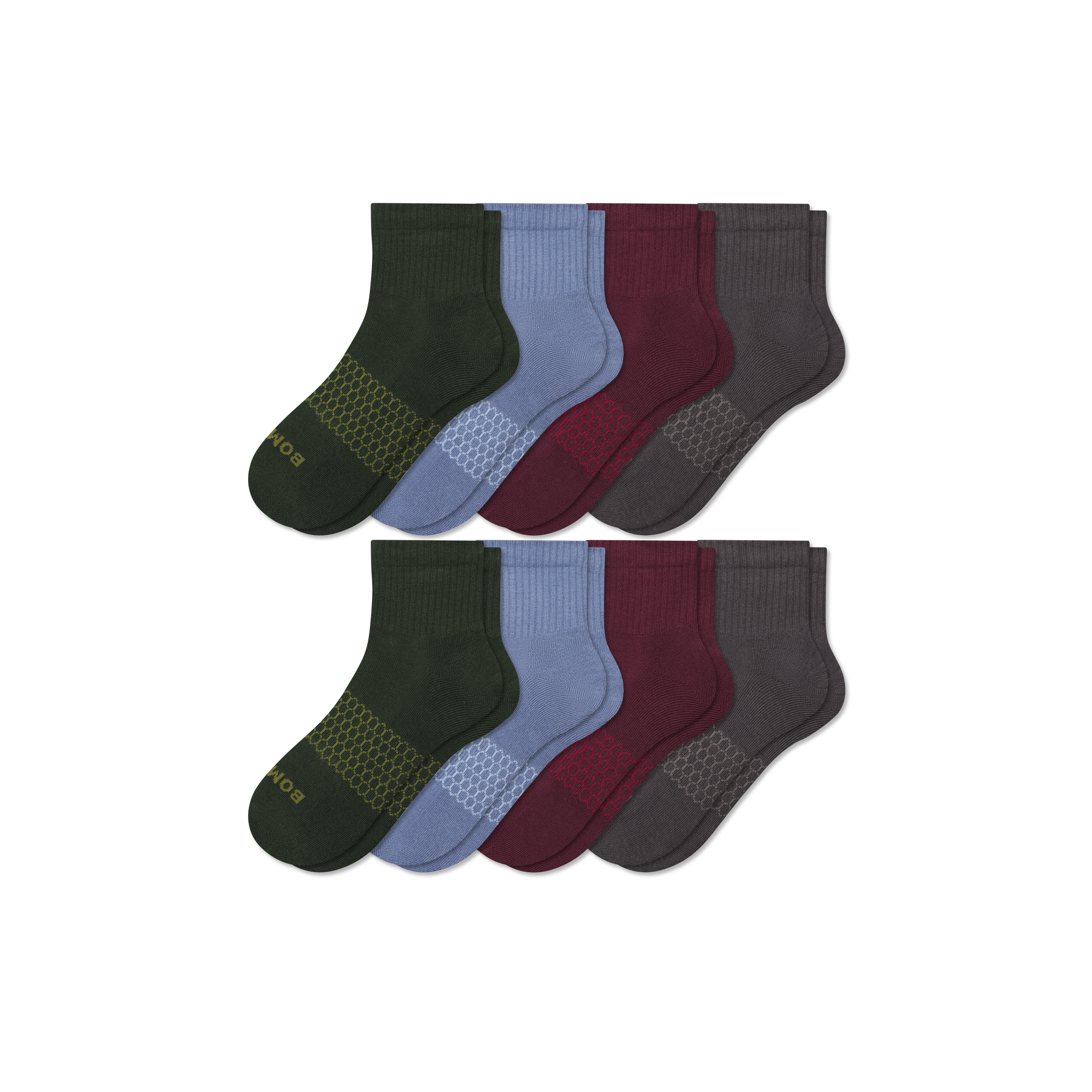 bombas Men's Quarter Sock 8-Pack