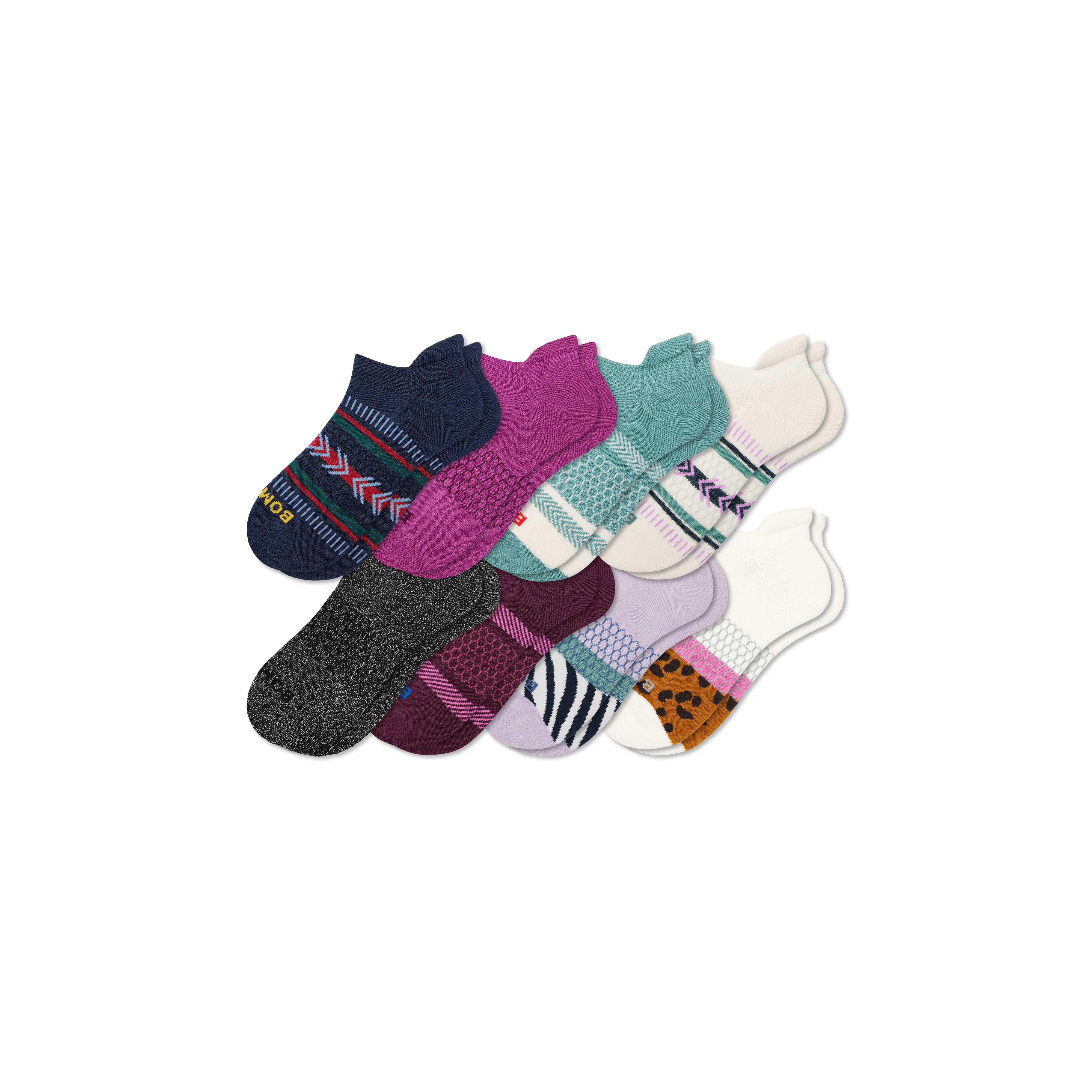 Bombas Women's Ankle Sock 8-Pack store Gift Box, Medium