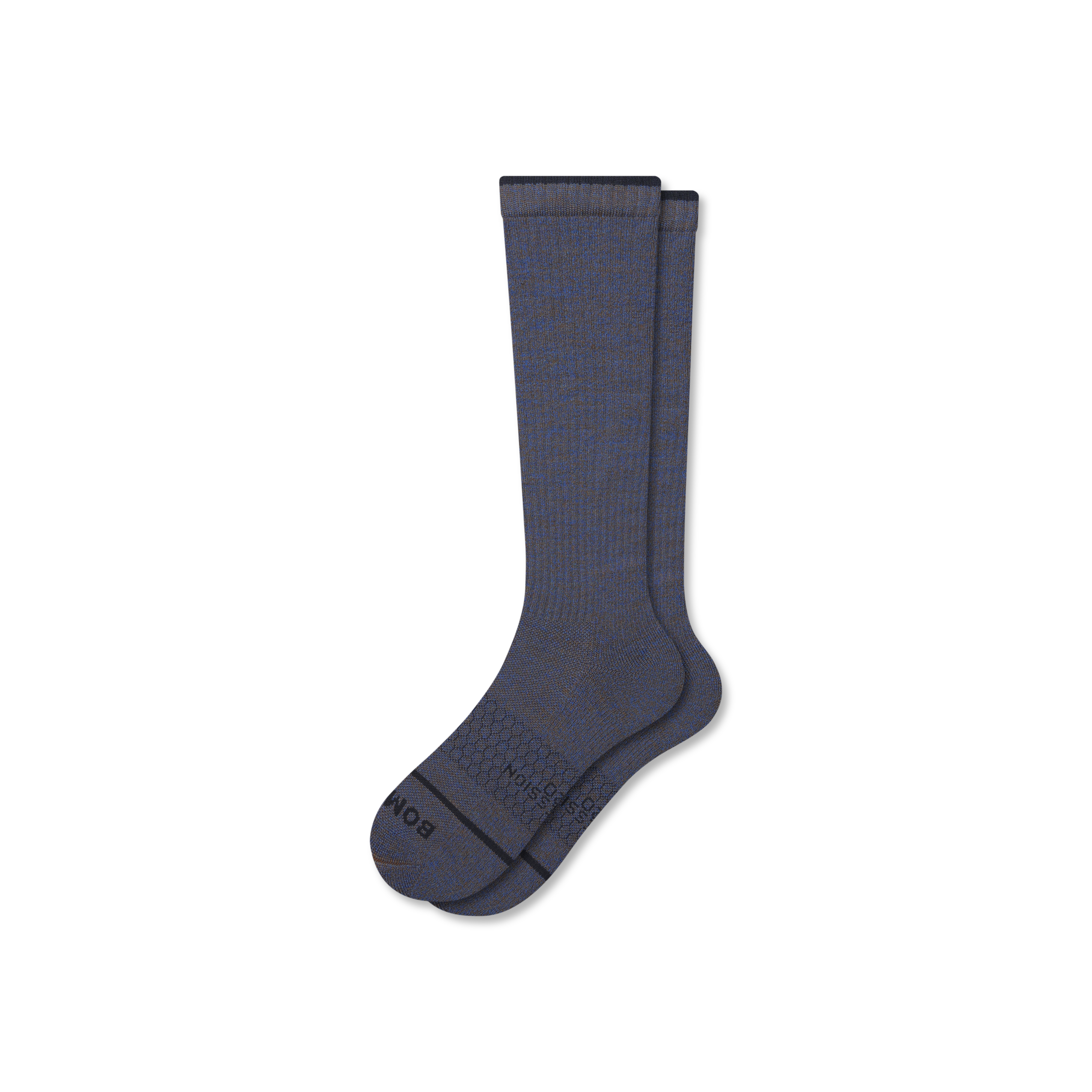 Bombas Merino Wool Blend Everyday Compression Socks (15-20mmhg) In Blue