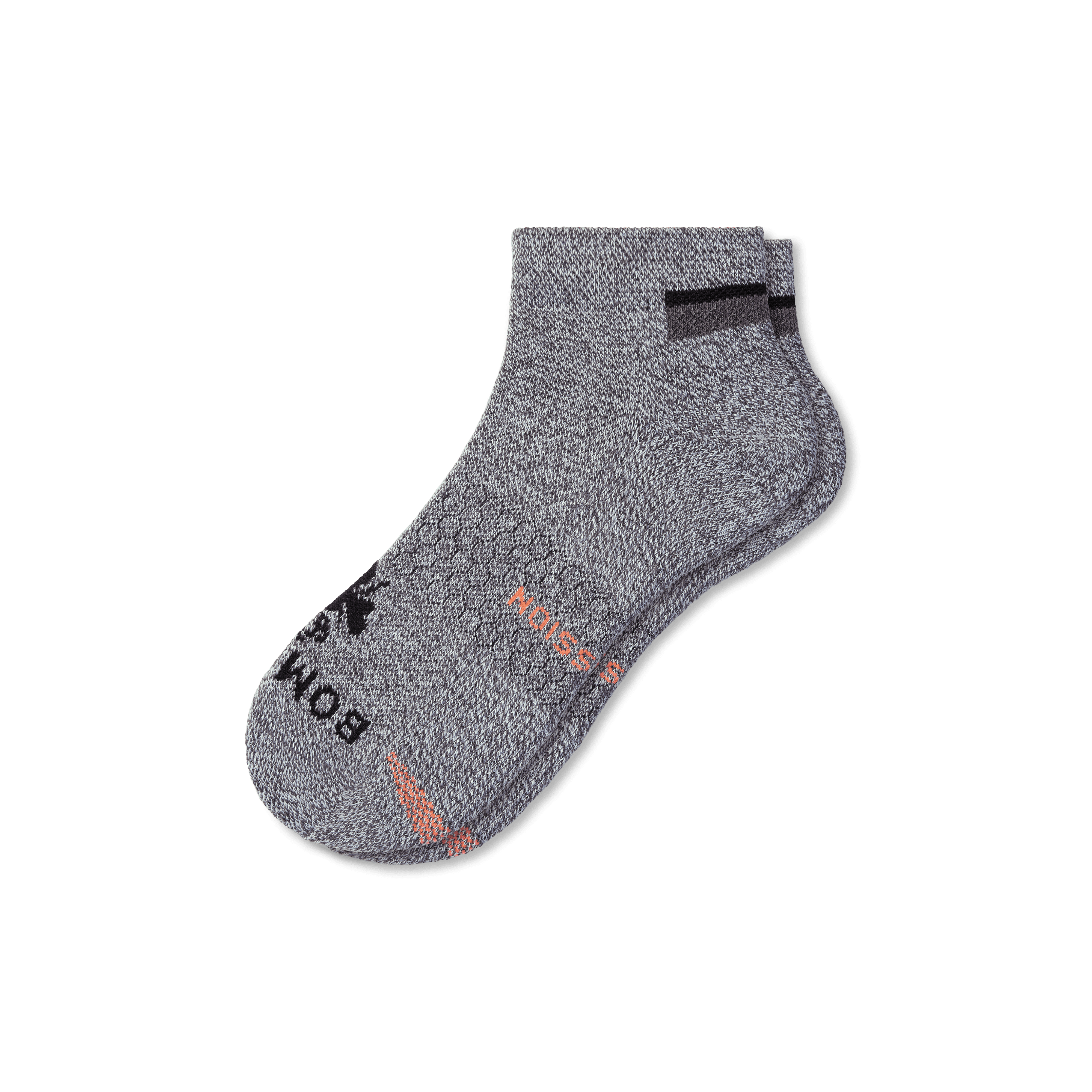 Bombas Performance Compression Ankle Socks In Charcoal