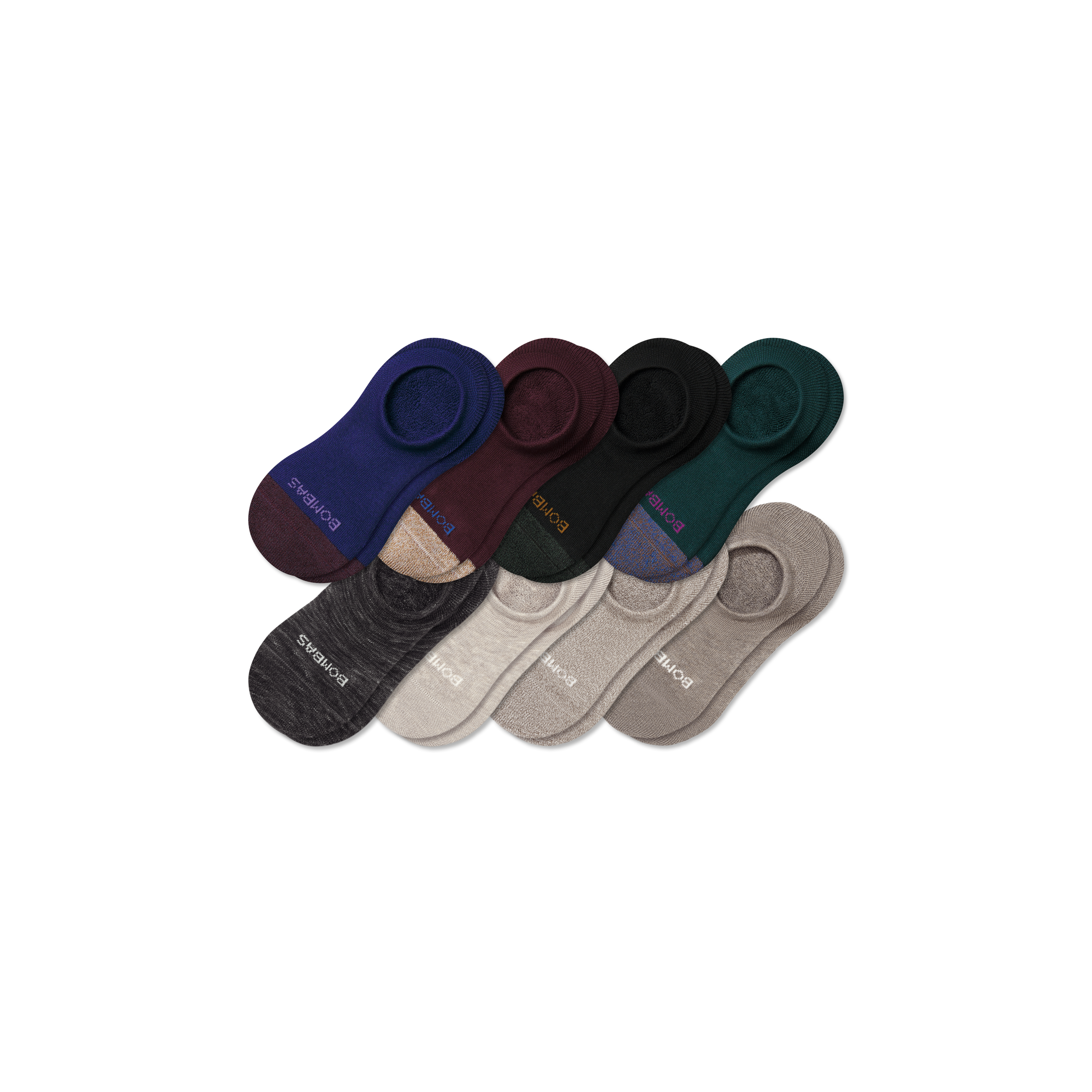 Bombas Cushioned No Show Sock 8-pack